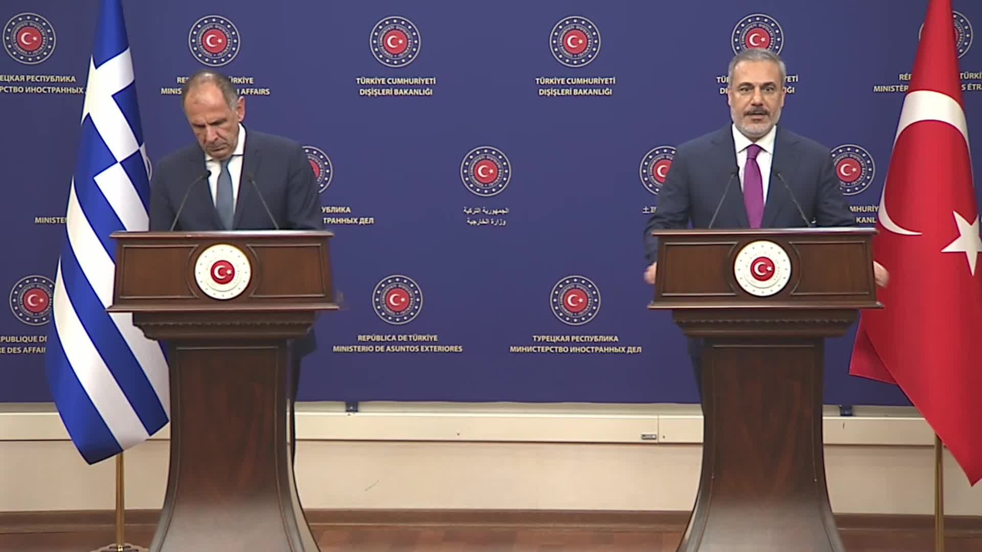 HAKAN FİDAN: "YUNANİSTAN İLE ÖN KOŞULSUZ OLARAK DİYALOĞU SÜRDÜRMEYE VE İLİŞKİLERİMİZİ HER ALANDA ORTAK MENFAATLER TEMELİNDE GELİŞTİRMEYE HAZIRIZ"