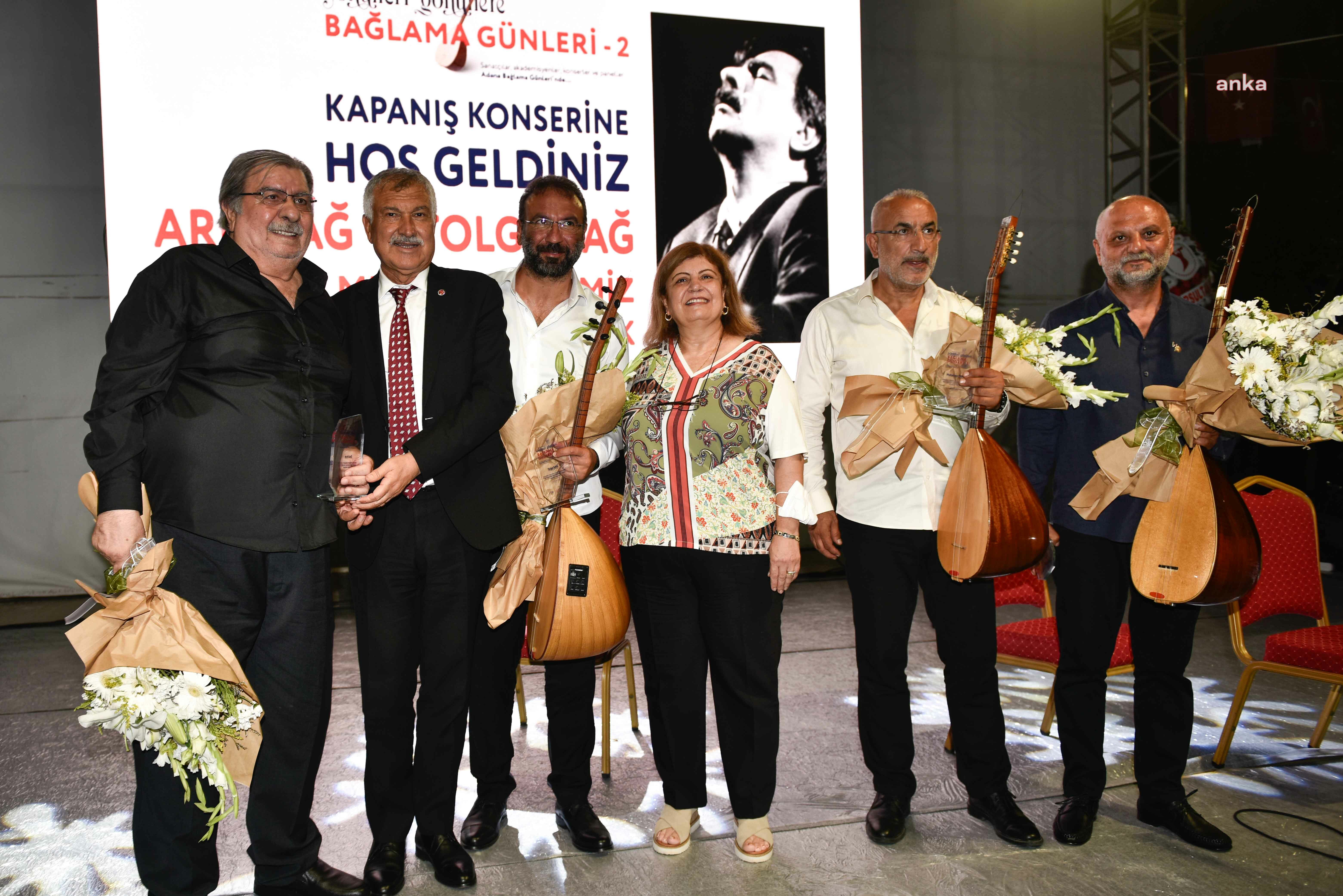 ADANA'DA AŞIK VEYSEL’E İTHAF EDİLEN 2. BAĞLAMA GÜNLERİ, ARİF SAĞ KONSERİYLE SONA ERDİ