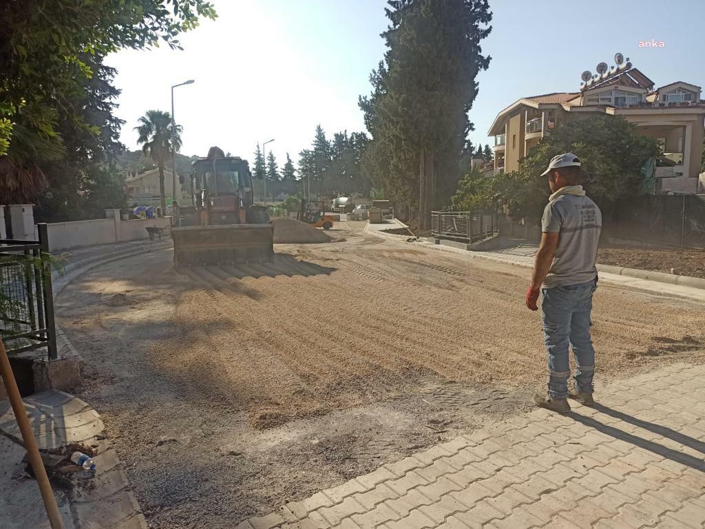MARMARİS BELEDİYESİ, ARMUTALAN'DA ARA YOLLARI YENİLİYOR
