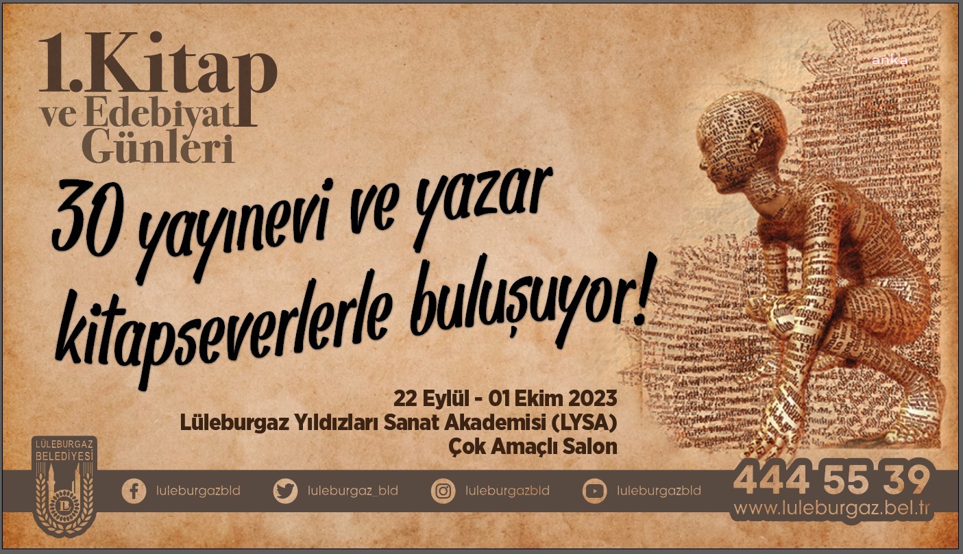 LÜLEBURGAZ’DA 1. KİTAP VE EDEBİYAT GÜNLERİ BAŞLIYOR