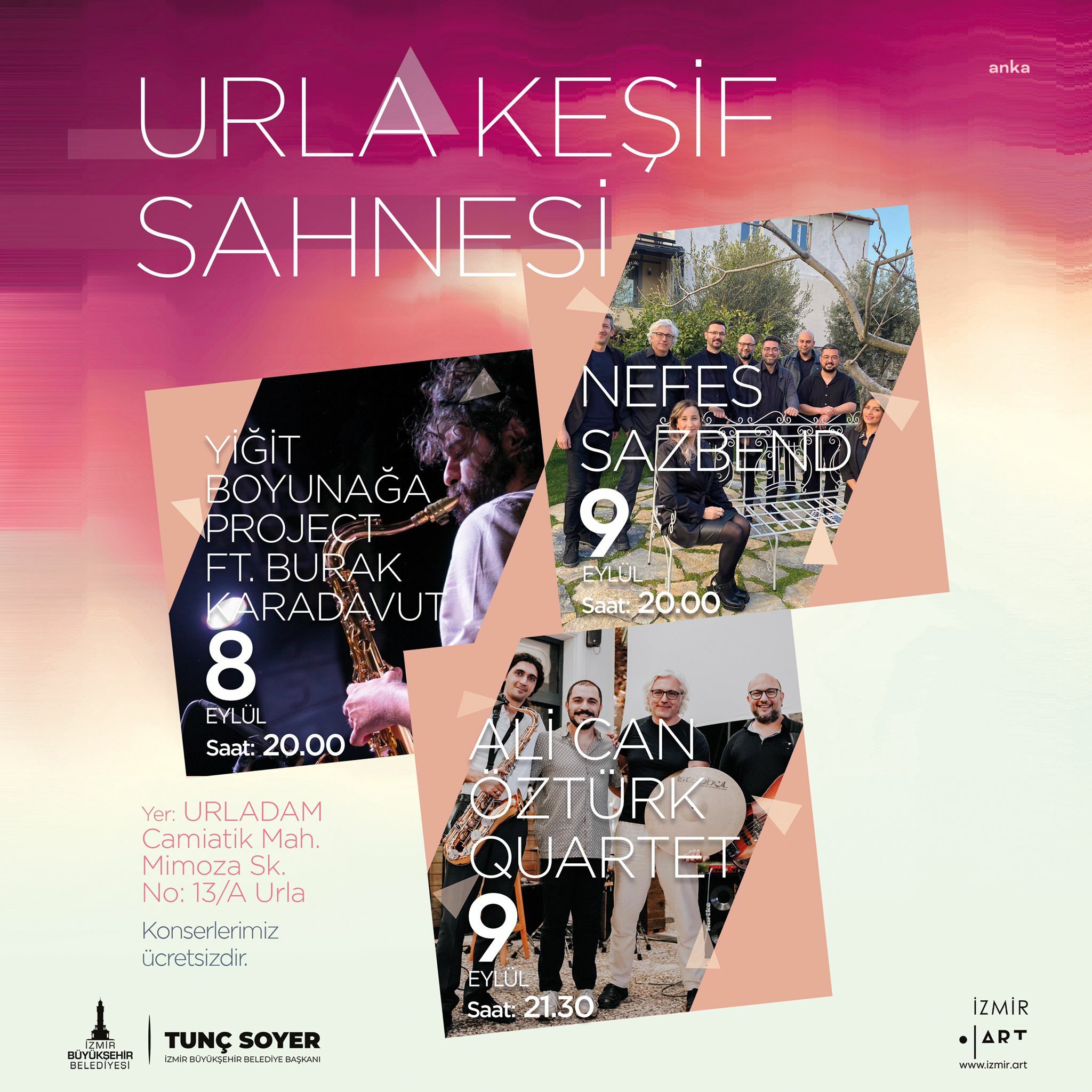 URLA KEŞİF KONSERLERİ BAŞLIYOR