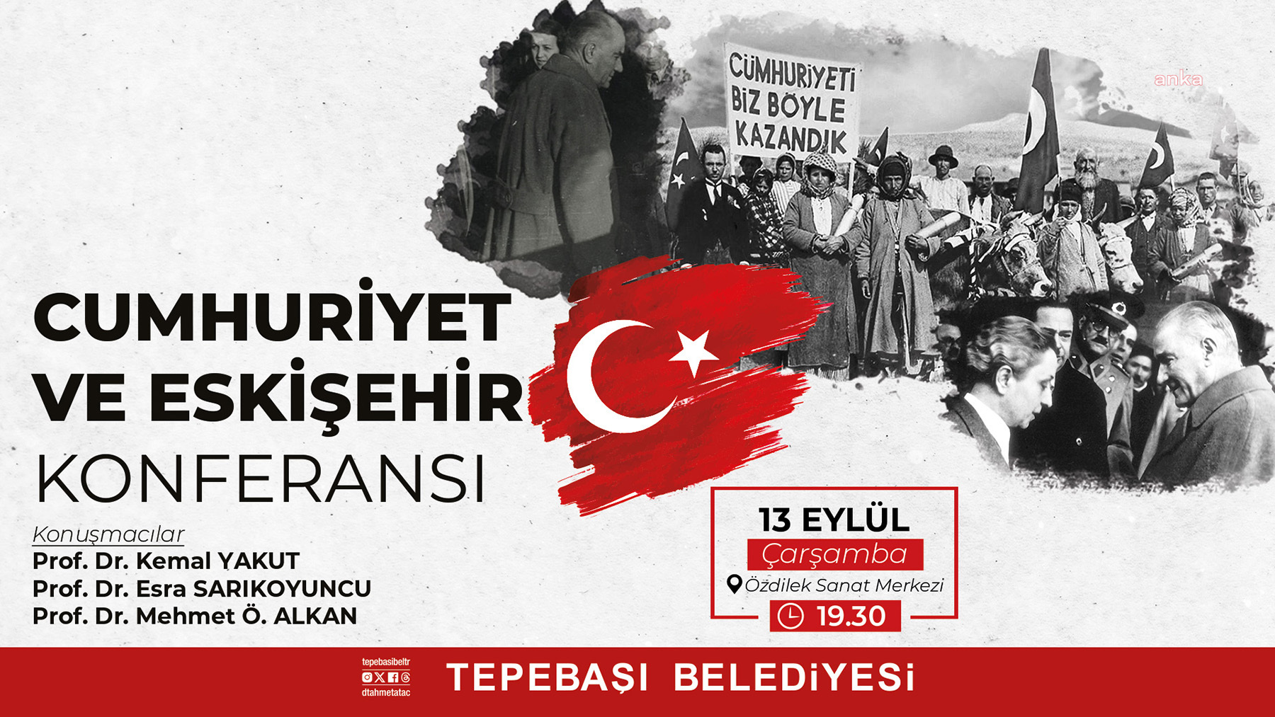 TEPEBAŞI'NDA CUMHURİYET VE ESKİŞEHİR KONUŞULACAK