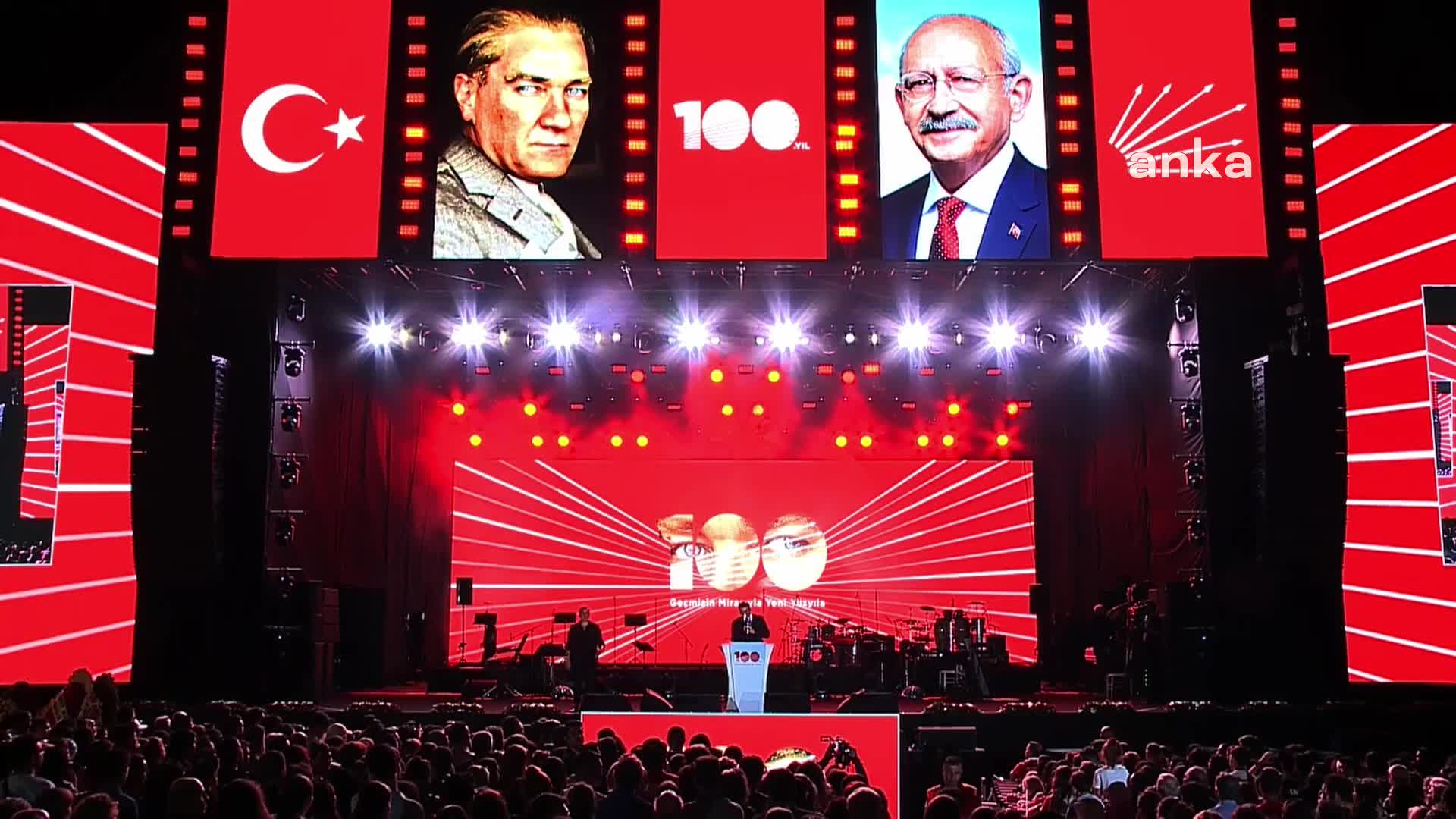 CHP 100 YAŞINDA... ESKİ GENEL BAŞKANLARA 100. YIL DÖNÜMÜ ÖZEL PLAKETİ TAKDİM EDİLDİ... HİKMET ÇETİN: "TÜRKİYE'NİN CUMHURİYET HALK PARTİSİ'NE İHTİYACI VAR"
