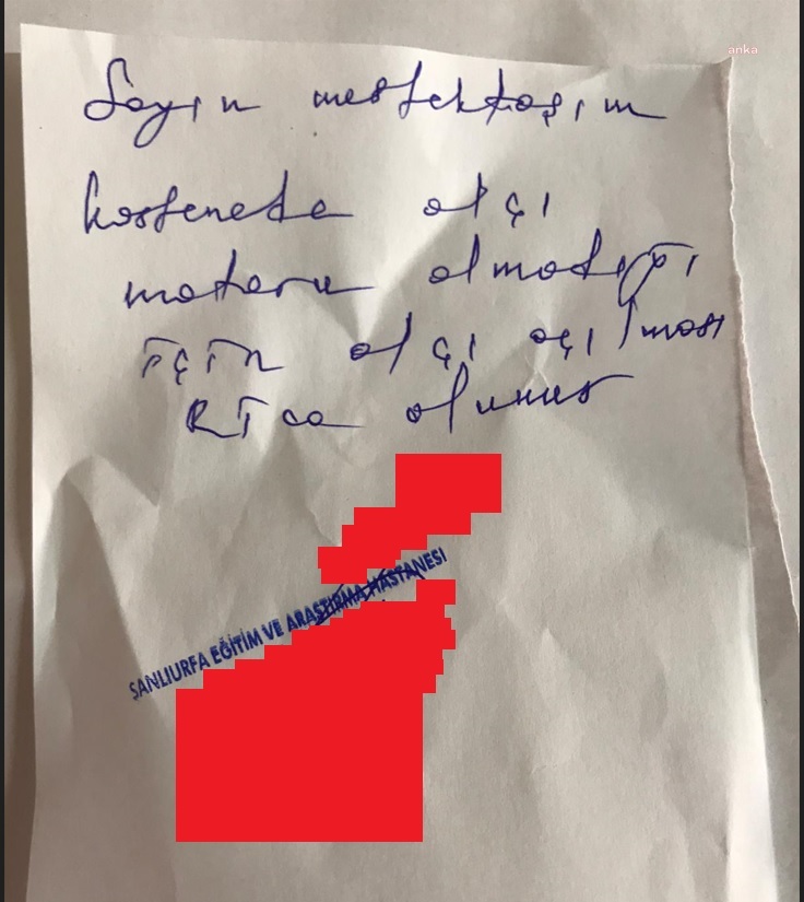 MAHMUT TANAL: "800 YATAK KAPASİTELİ ŞANLIURFA EĞİTİM VE ARAŞTIRMA HASTANESİ’NDE ALÇI KESME MOTORU YOK. ALÇILARI ÇIKARILAMAYAN HASTALAR, MEHMET AKİF İNAN EĞİTİM VE ARAŞTIRMA HASTANESİ’NE GÖNDERİLİYOR"
