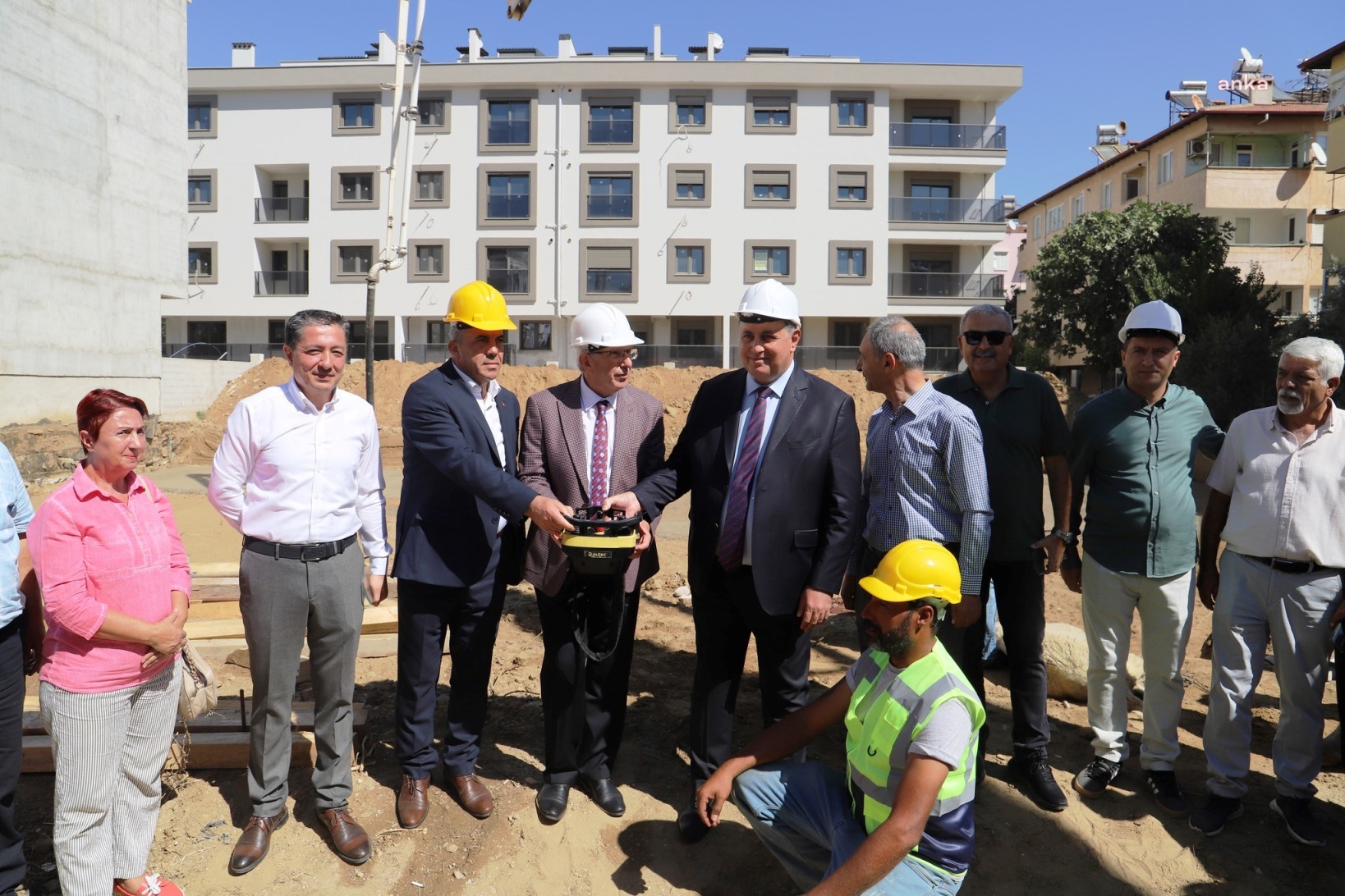ÖDEMİŞ BELEDİYESİ'NDEN 100. YILA ÖZEL PROJEDE TEMEL ATMA HEYECANI