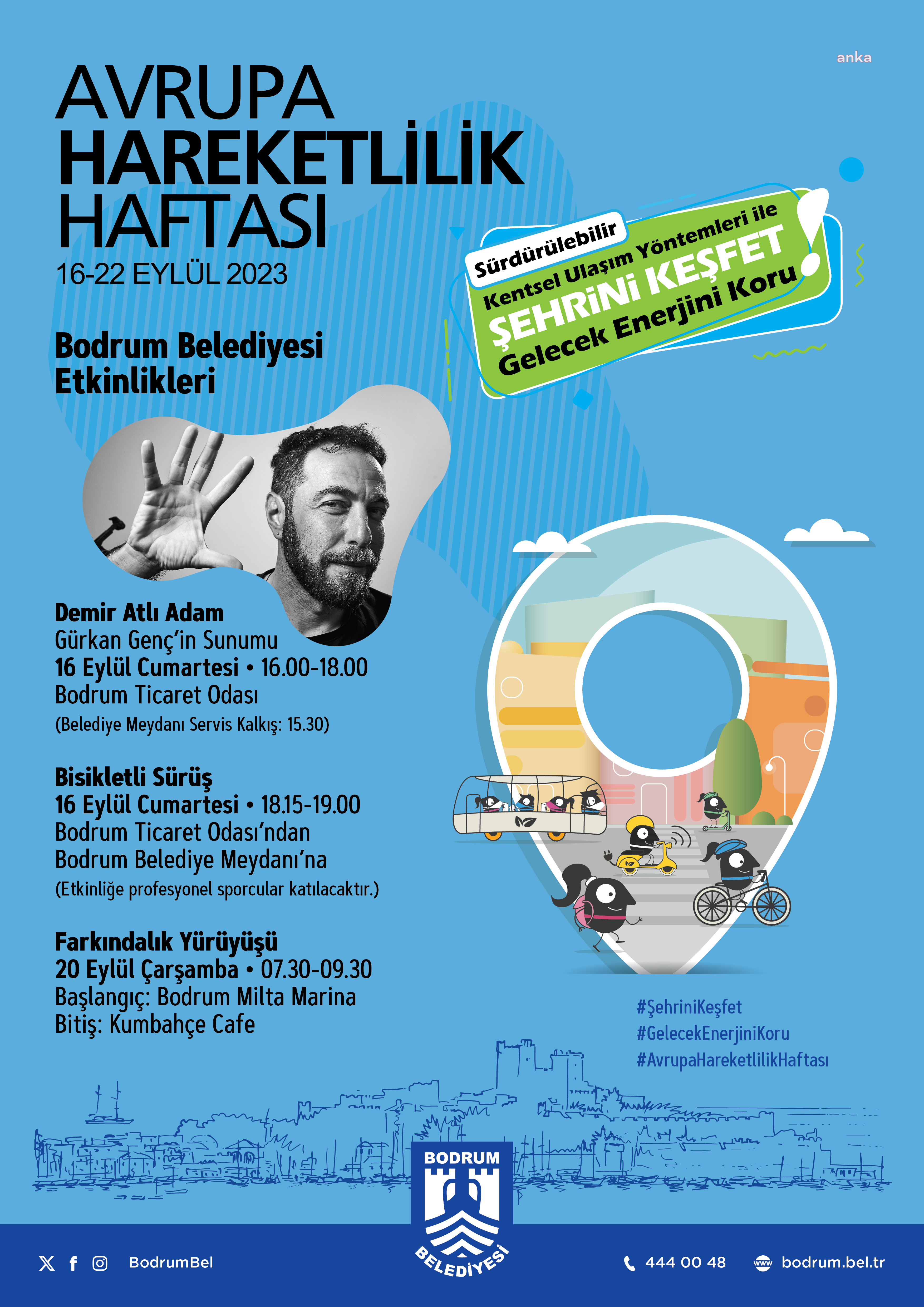 BODRUM’DA AVRUPA HAREKETLİLİK HAFTASI ETKİNLİKLERİ BAŞLIYOR