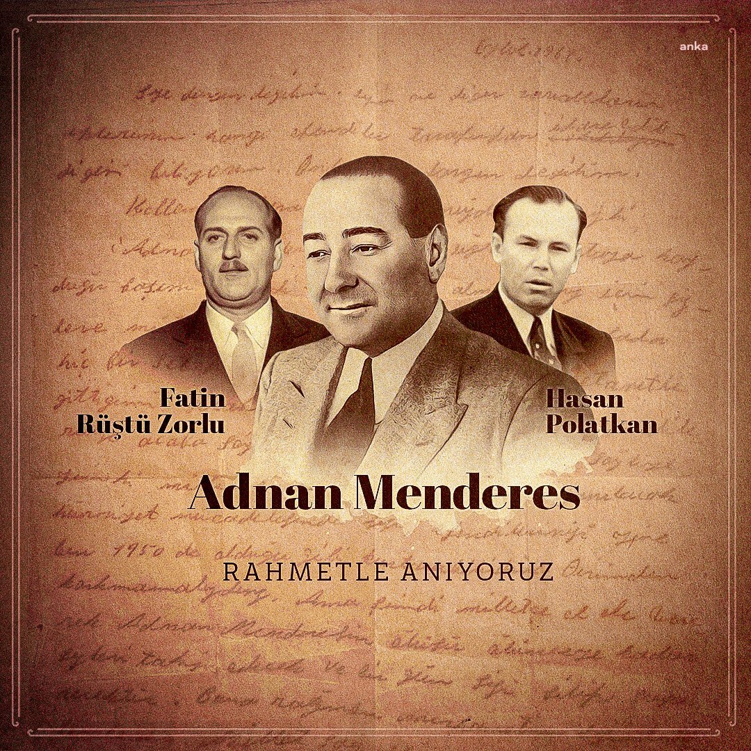 TBMM BAŞKANI KURTULMUŞ: "ADNAN MENDERES'İ VE ARKADALARININ AZİZ HATIRALARINI TAZİMLE YAD EDİYORUM"