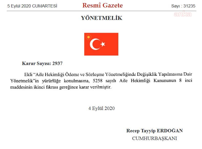 AİLE HEKİMLERİNE EK ÖDEME YAPILACAK, ÇALIŞMADIKLARI GÜNÜN ÜCRETİ KESİLMEYECEK