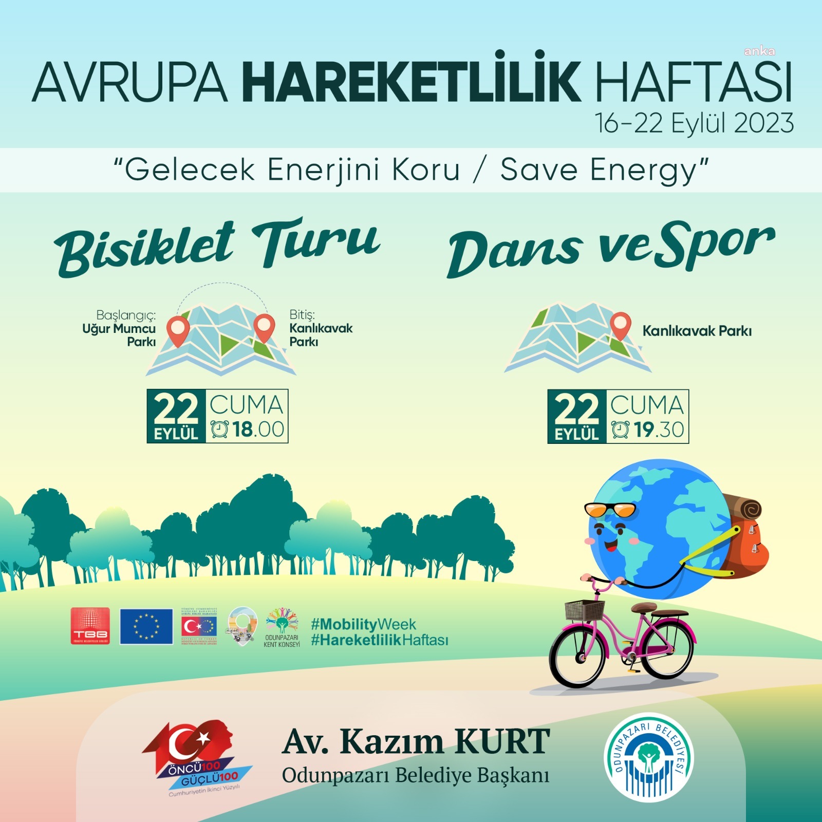 ODUNPAZARI AVRUPA HAREKETLİLİK HAFTASI’NI ETKİNLİKLERLE KUTLAYACAK