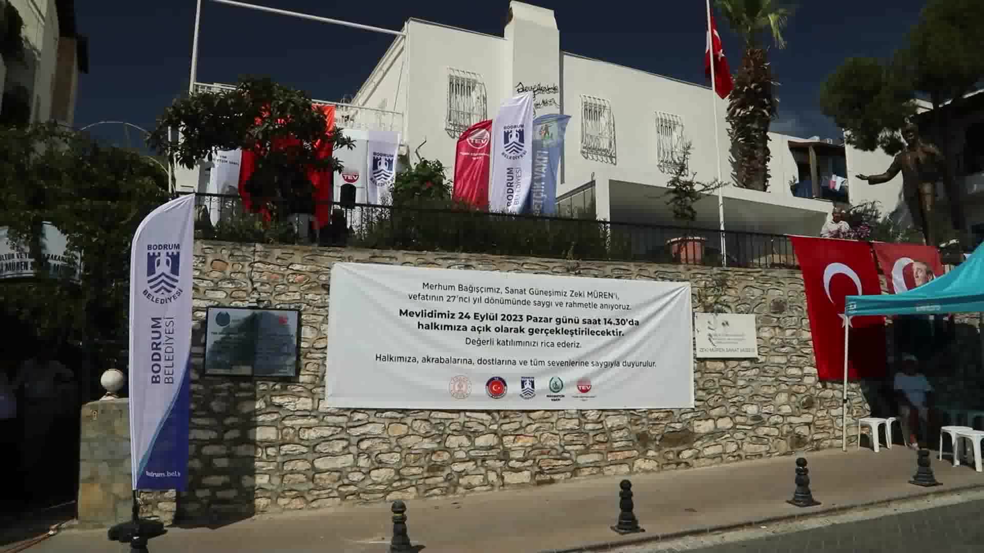 'SANAT GÜNEŞİ' ZEKİ MÜREN, VEFATININ 27’NCİ YILINDA BODRUM’DA ANILDI