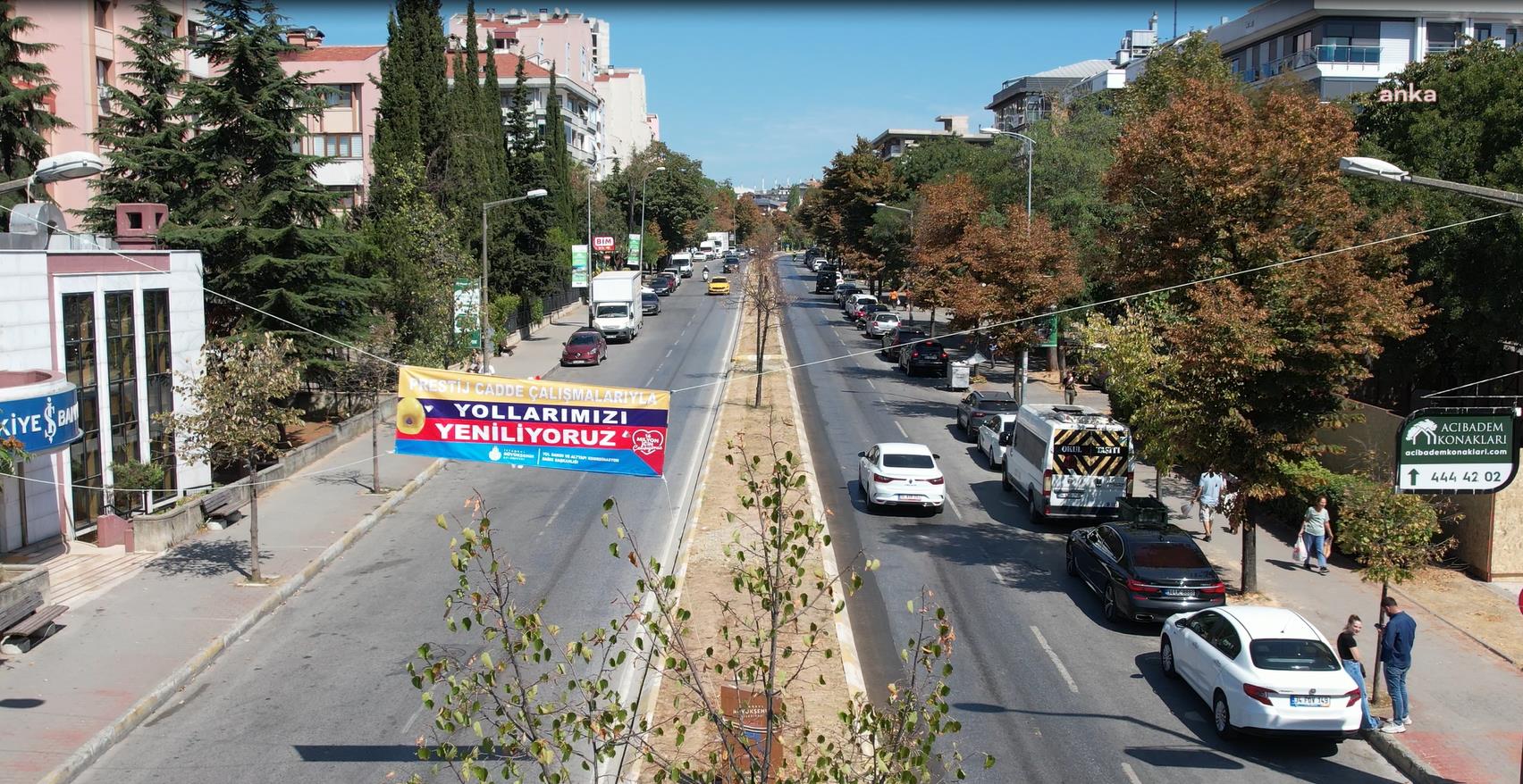 İBB, ACIBADEM CADDESİ'Nİ BAŞTAN SONA YENİLİYOR