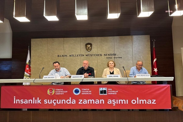 TGC, TÜRKİYE YAZARLAR SENDİKASI VE PEN YAZARLAR SENDİKASI'NDAN SİVAS KATLİAMI DAVASINDAKİ ZAMANAŞIMI KARARINA TEPKİ... BAŞKAN OLCAYTO: "MADIMAK KATLİAMI TÜRKİYE'NİN SİYASET TARİHİNE KARA BİR LEKE OLARAK GEÇMİŞTİR"