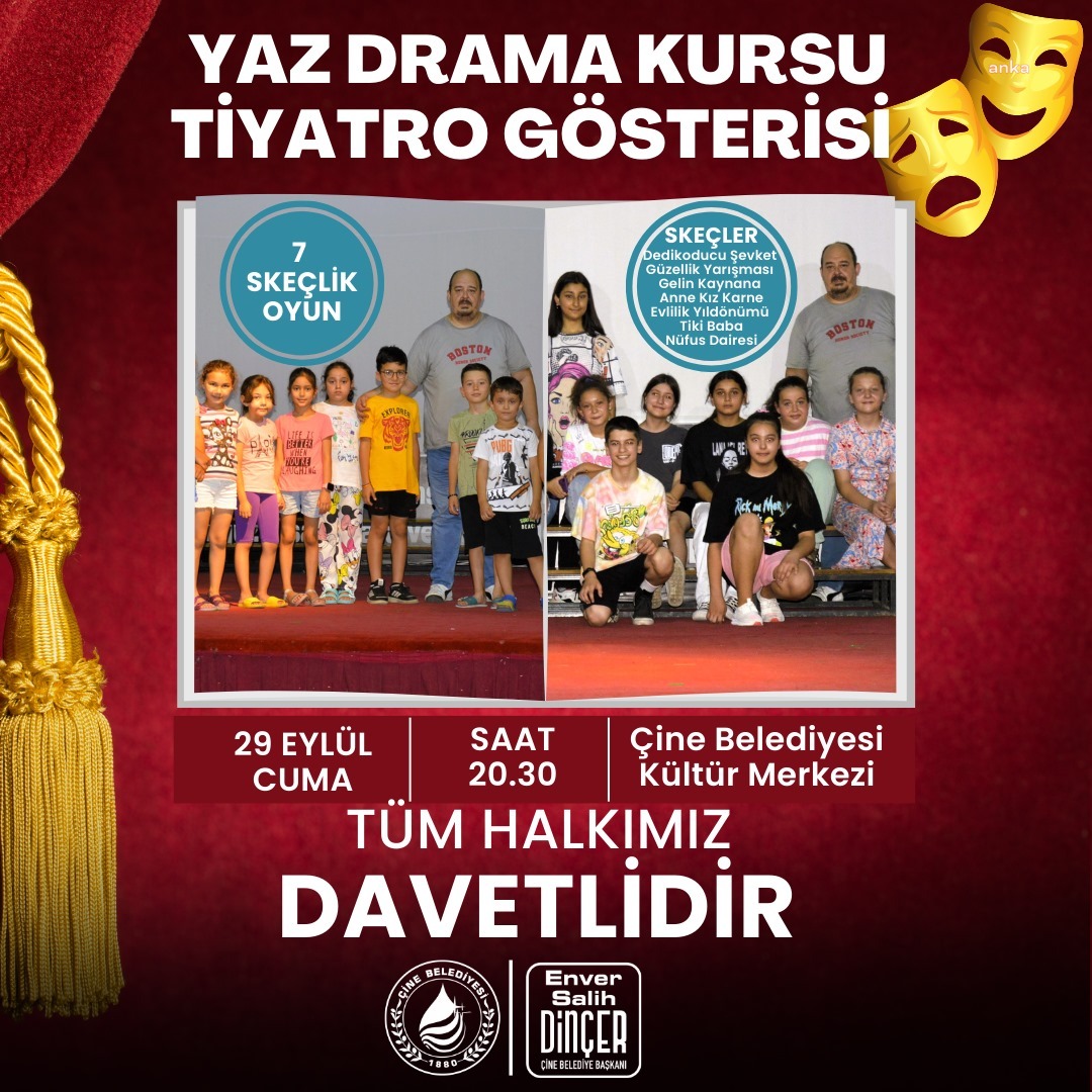 ÇİNE BELEDİYESİ KURSİYERLERİ, YETENEKLERİNİ SERGİLEYECEK