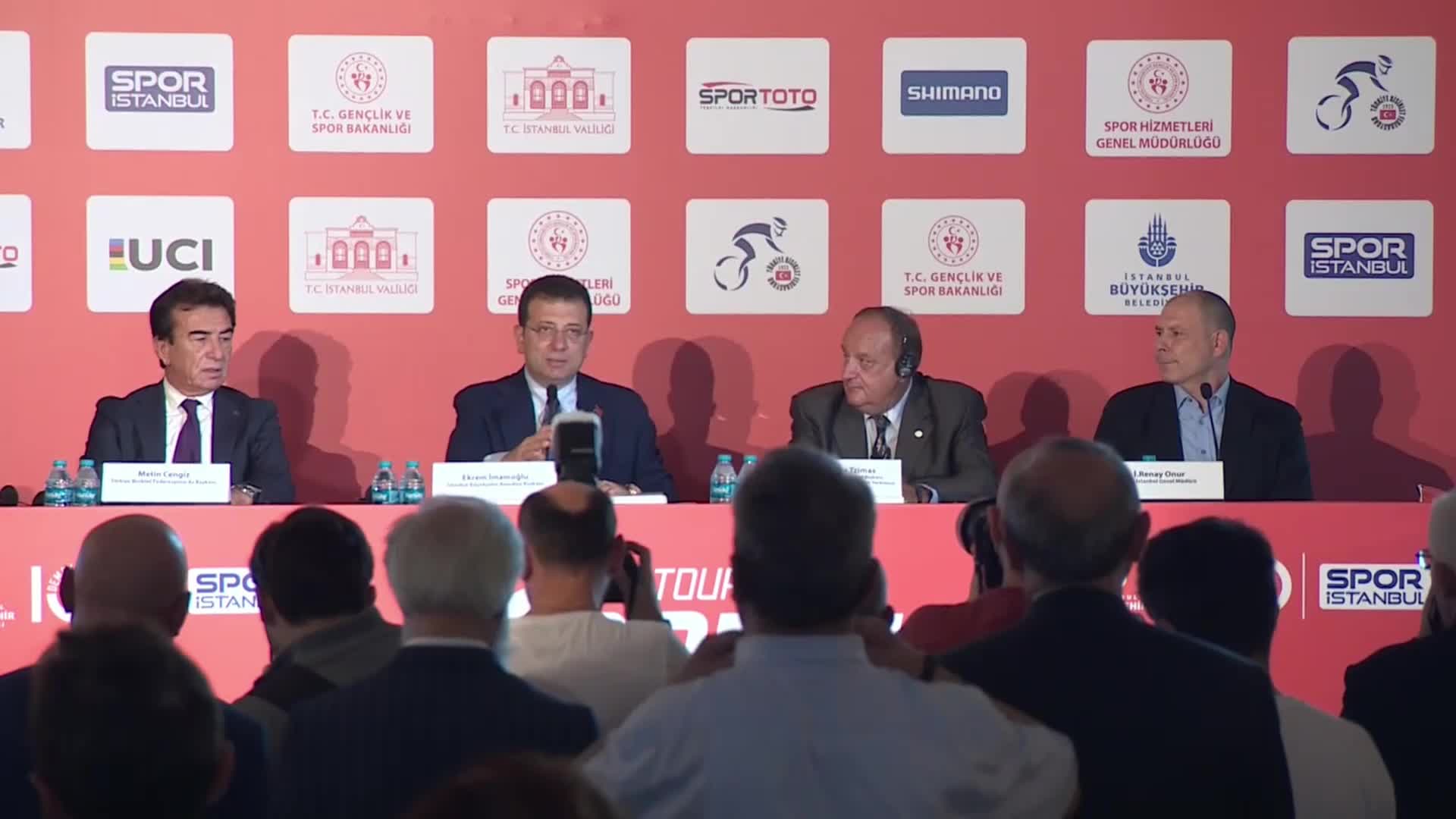 ULUSLARARASI BİSİKLET TURU "TOUR OF İSTANBUL" TANITILDI.... İMAMOĞLU: "BİR KENTİN ZENGİNLİK İMAJI, LÜKS  ARABALARLA DEĞİL, BİSİKLET KULLANIMIYLA OLUŞUYOR"