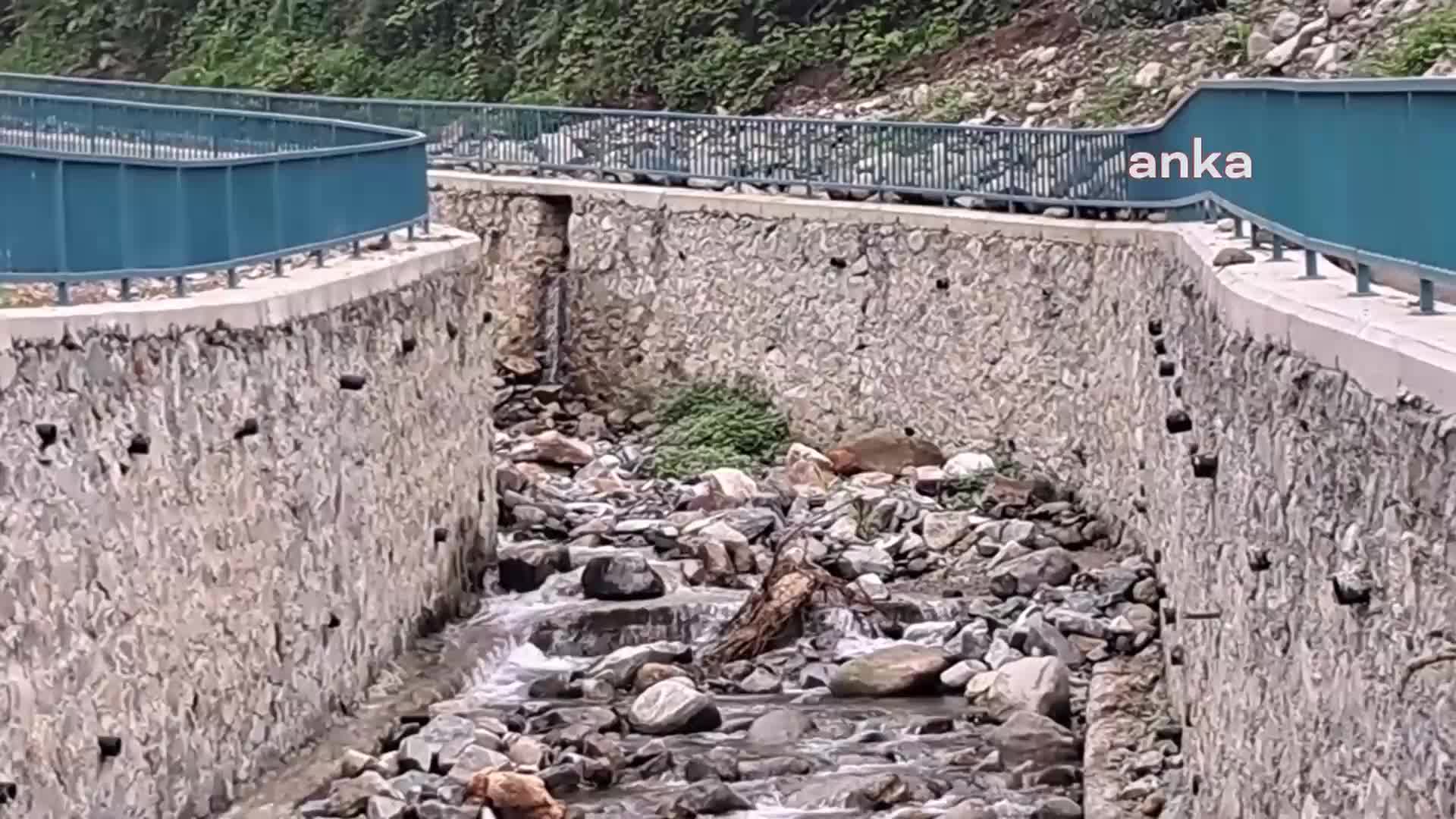 ARTVİN ARHAVİ PİLARGET VADİSİNDE SEL GERKÇESİYLE YAPILAN DERE ISLAHINA HALK TEPKİ GÖSTERİYOR