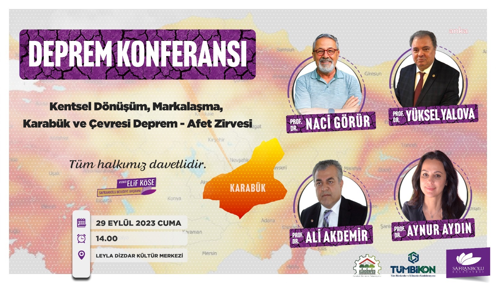 DEPREM - AFET ZİRVESİ SAFRANBOLU’DA BAŞLIYOR