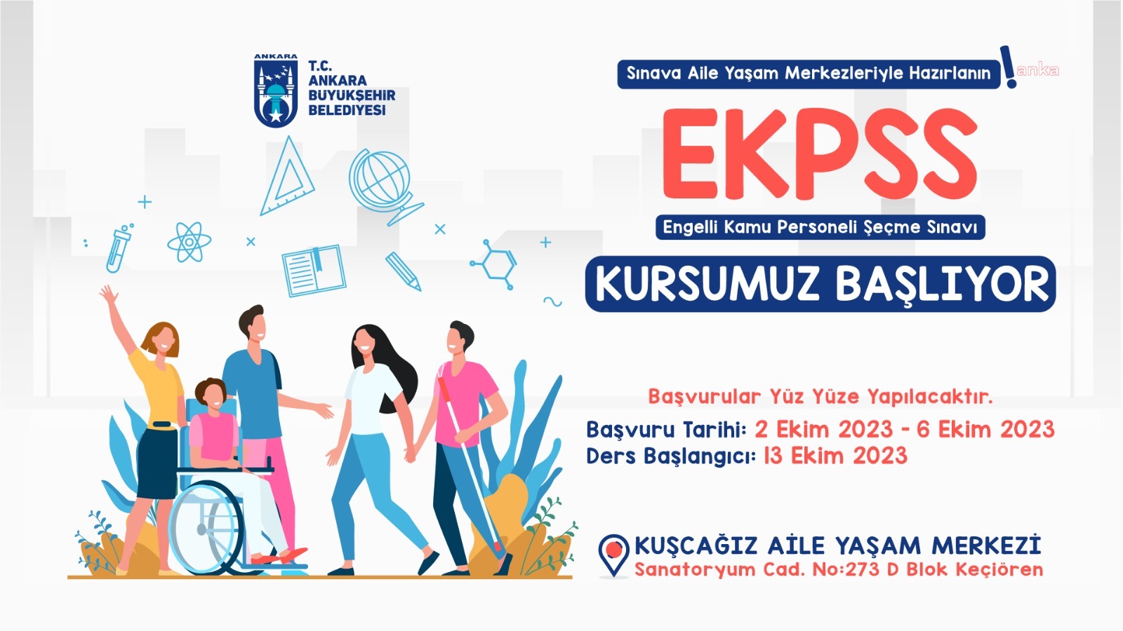 ANKARA BÜYÜKŞEHİR'DEN ÜCRETSİZ YKS VE EKPSS HAZIRLIK KURSU