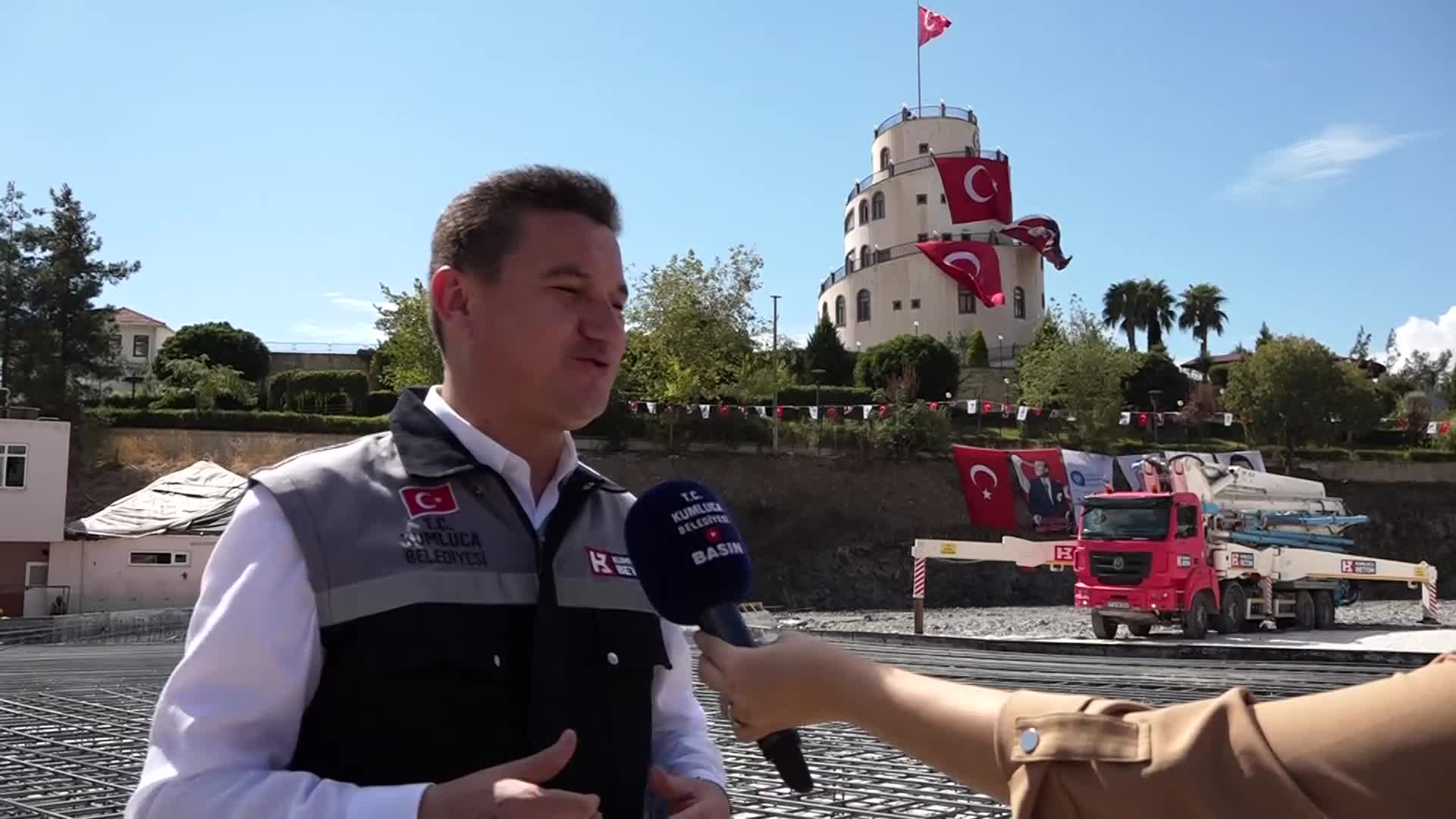 KUMLUCA ATATÜRK STADYUMUNUN TEMEL ATMA TÖRENİ DÜZENLENDİ
