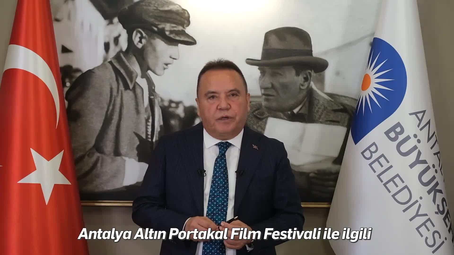 MUHİTTİN BÖCEK, ANTALYA ALTIN PORTAKAL FİLM FESTİVALİ'NİN İPTAL EDİLDİĞİNİ DUYURDU: "FESTİVALİMİZİ KİMSENİN SİYASİ EMELLERİNE MALZEME ETTİRMEYECEĞİM"