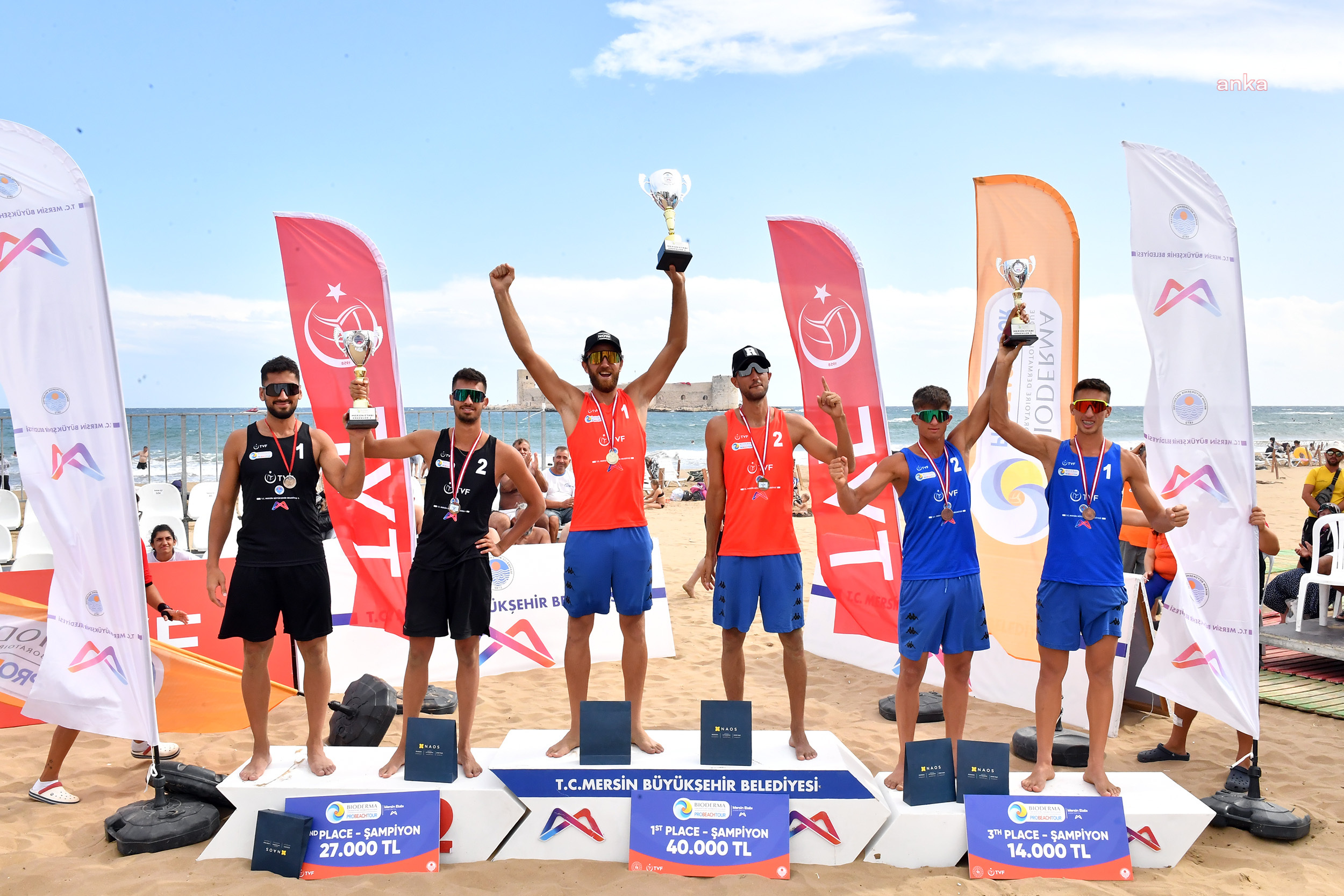 ‘PRO BEACH TOUR PLAJ VOLEYBOLU MERSİN ETABI’ SONA ERDİ