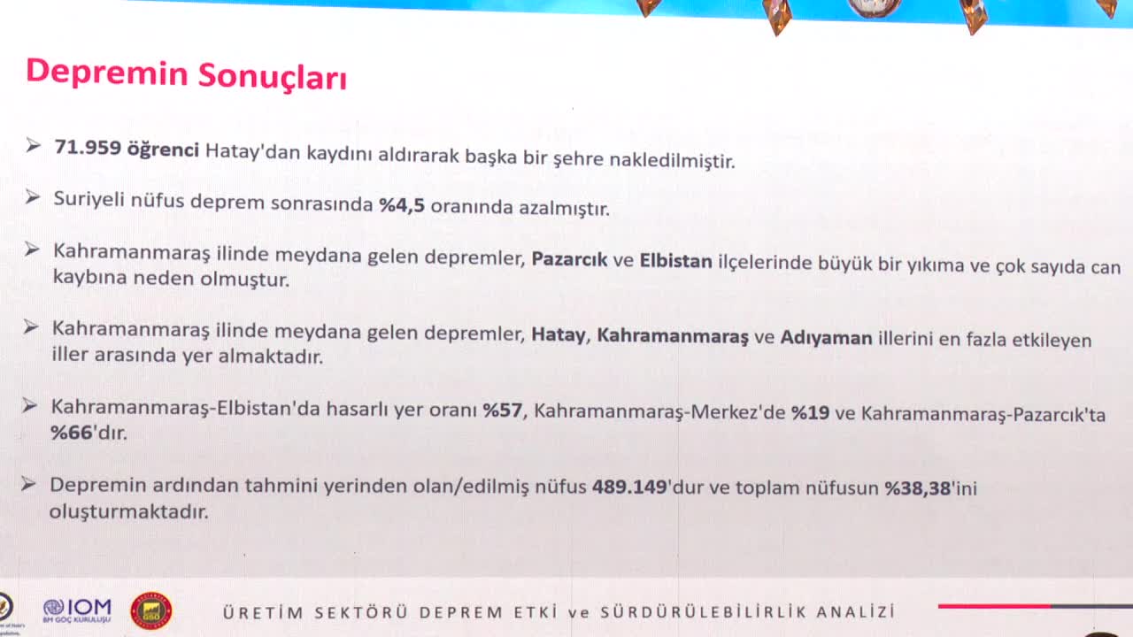 TOBB BAŞKANI HİSARCIKLIOĞLU: "ÖZEL SEKTÖRDE ÇALIŞAN SAYISI HATAY'DA YÜZDE 35, KAHRAMANMARAŞ'TA YÜZDE 29'A DÜŞMÜŞTÜR. MALATYA'DA 71 BİNE, ADIYAMAN'DA 48 BİNE GERİLEMİŞTİR"
