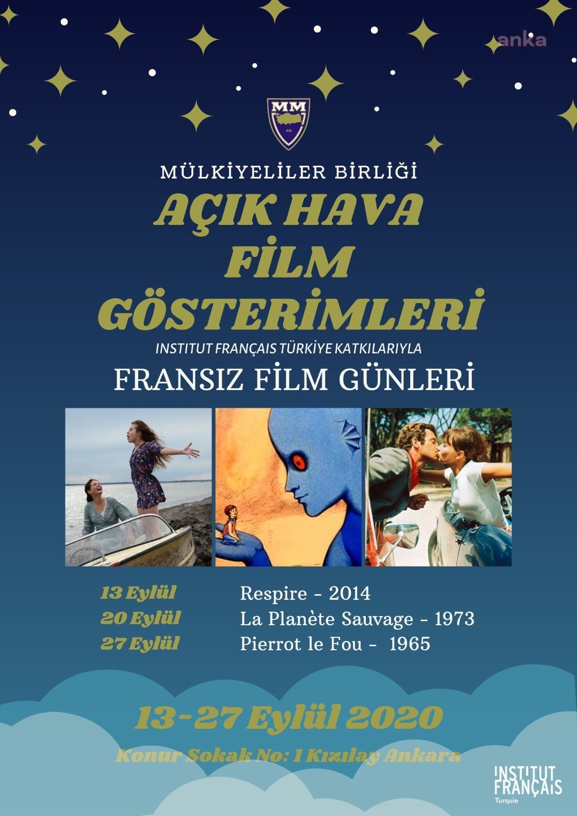 MÜLKİYELİLER BİRLİĞİ'NDE FRANSIZ FİLM GÜNLERİ BAŞLIYOR