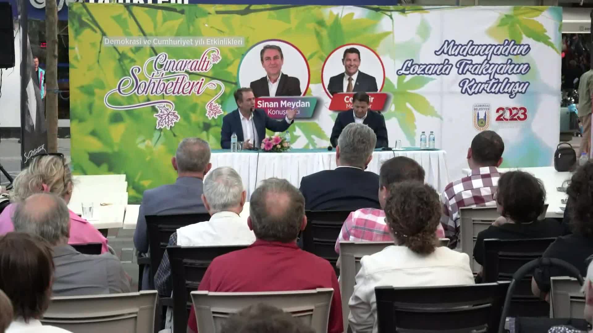 SİNAN MEYDAN, ÇINARALTI SOHBETLERİ’NE KONUK OLDU