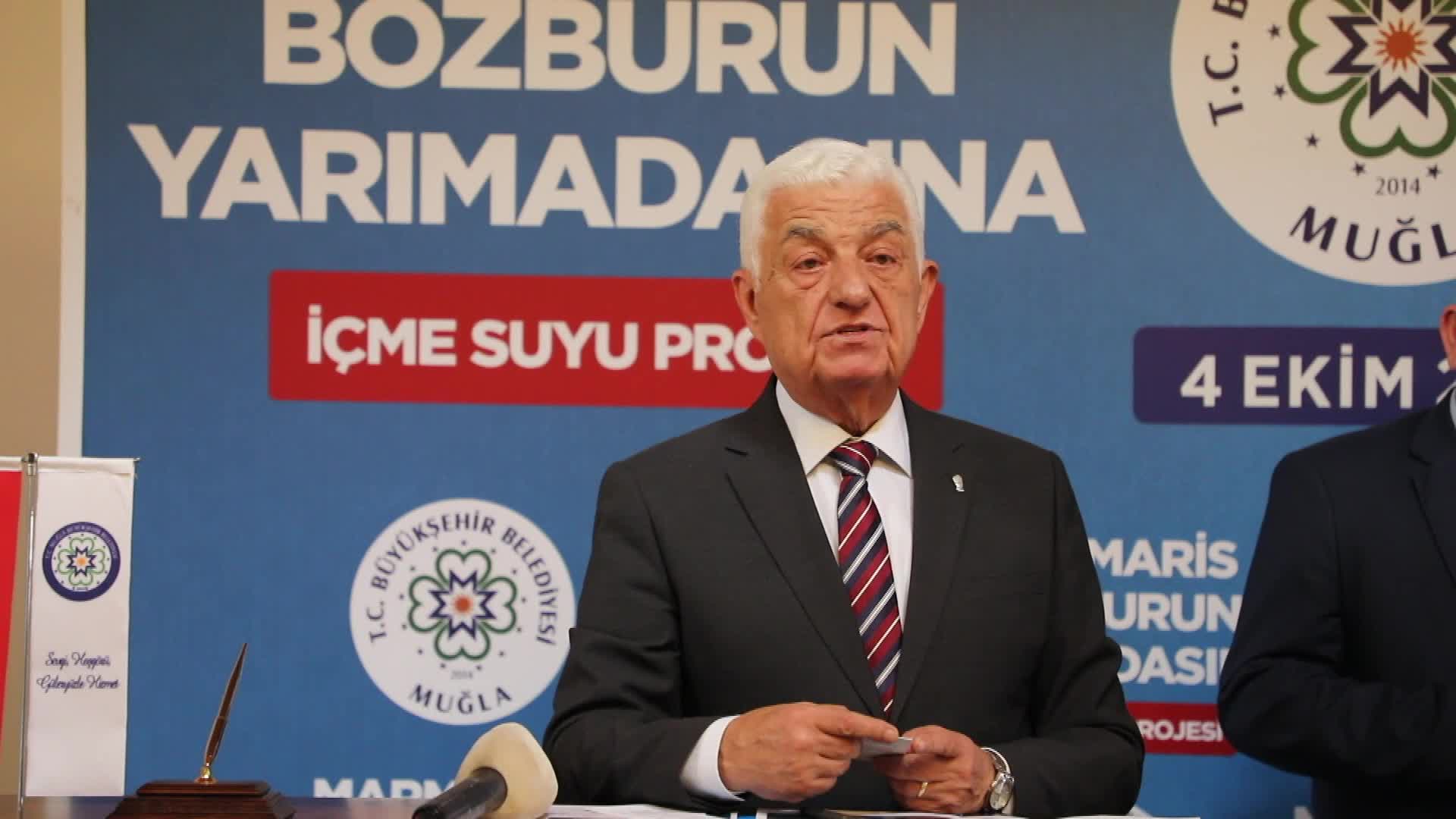 MUĞLA BÜYÜKŞEHİR'DEN MARMARİS’E İÇME SUYU YATIRIMI