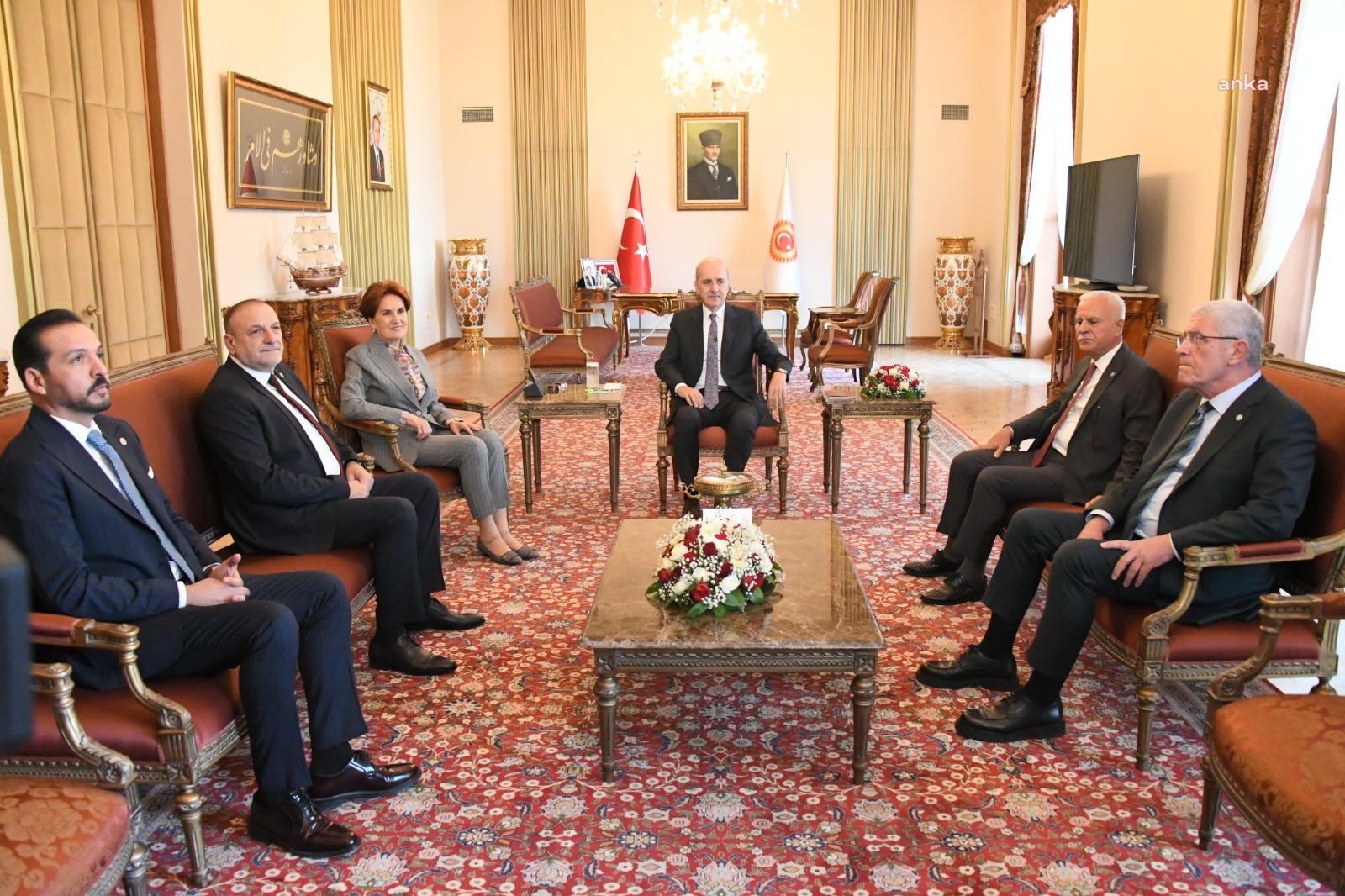 MERAL AKŞENER, TBMM BAŞKANI NUMAN KURTULMUŞ’U ZİYARET ETTİ