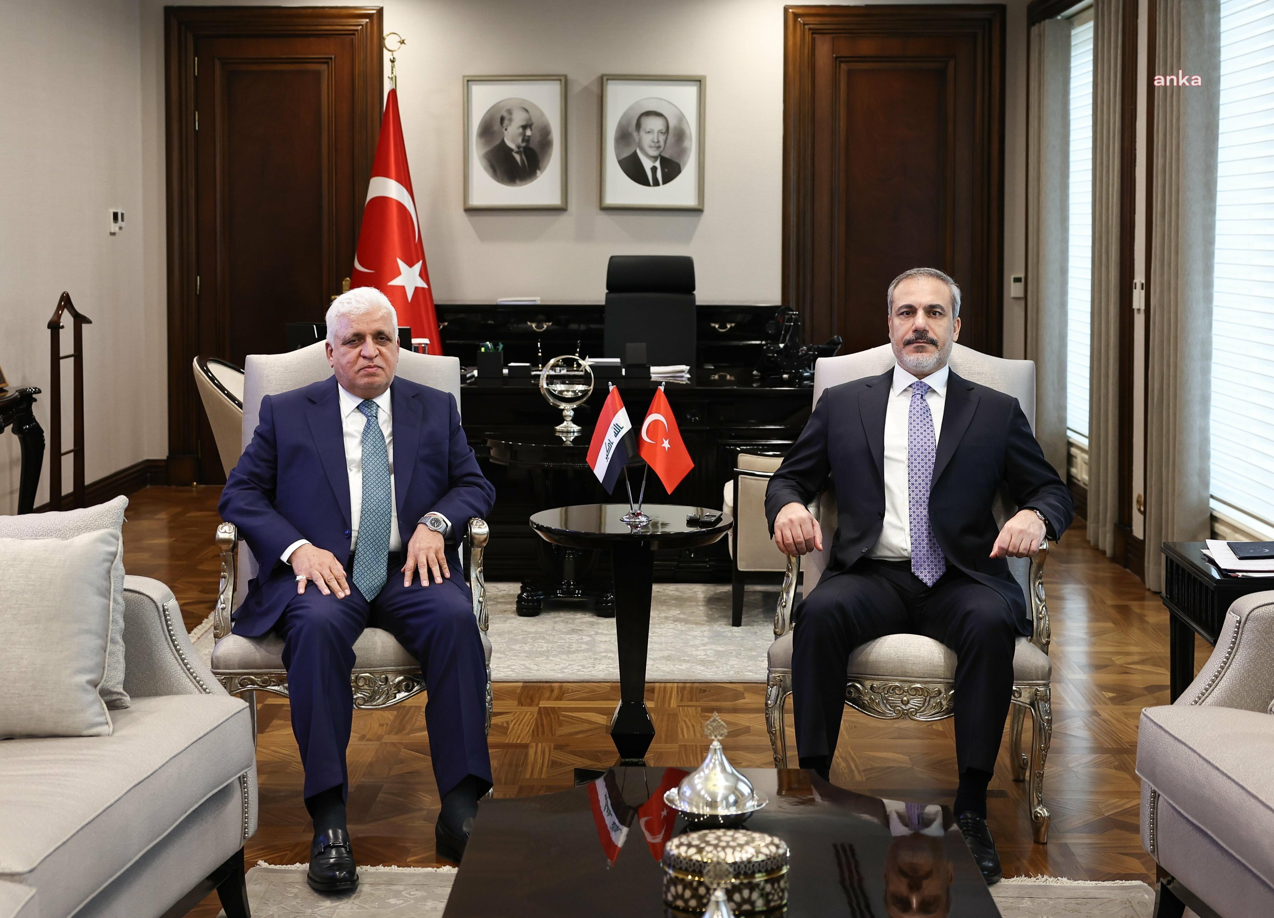 HAKAN FİDAN, HAŞDİ ŞABİ KOMİSYONU BAŞKANI FALİH EL-FEYYAD İLE ANKARA'DA GÖRÜŞTÜ