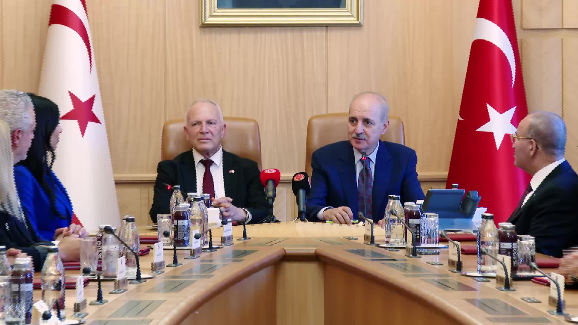 TBMM BAŞKANI KURTULMUŞ: "TÜRKİYE'NİN TEMEL KIRMIZI ÇİZGİLERİNDEN BİRİSİ; KKTC'NİN VARLIĞI, İSTİKLALİ VE İSTİKBALİDİR"