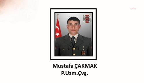 MSB: UZMAN ÇAVUŞ MUSTAFA ÇAKMAK ŞEHİT OLDU