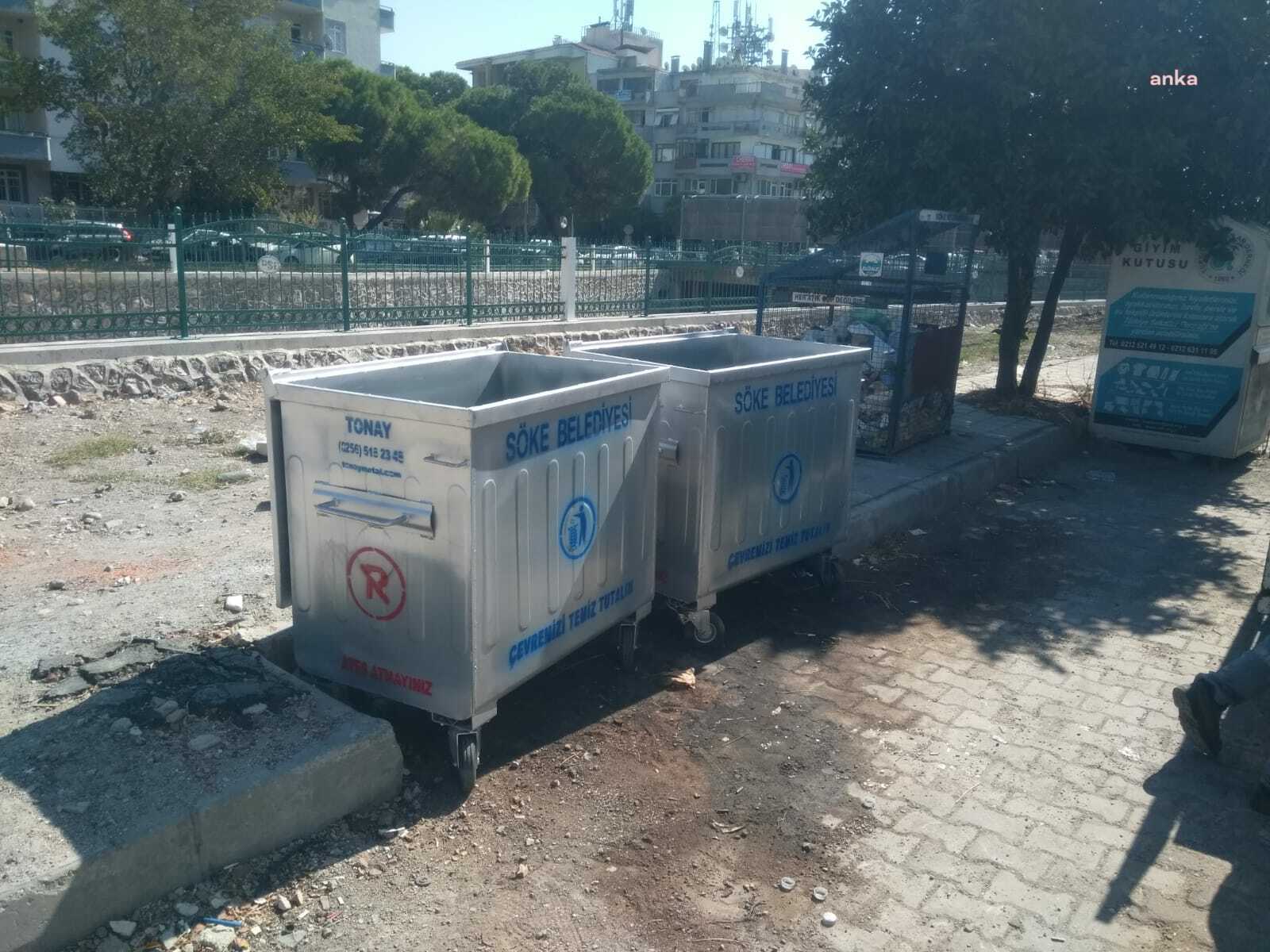 SÖKE BELEDİYESİ, 770 LİTRELİK 500 YENİ ÇÖP KONTEYNERİ ALDI