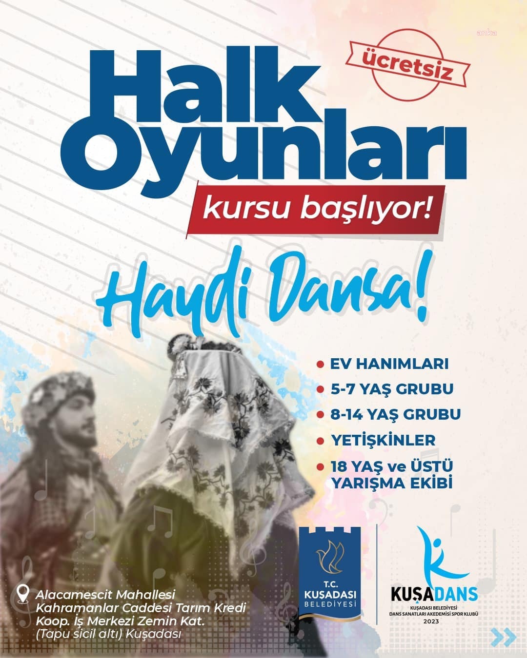 KUŞADASI BELEDİYESİ ÜCRETSİZ DANS SANATLARI AKADEMİSİ SPOR KULÜBÜNÜ AÇTI