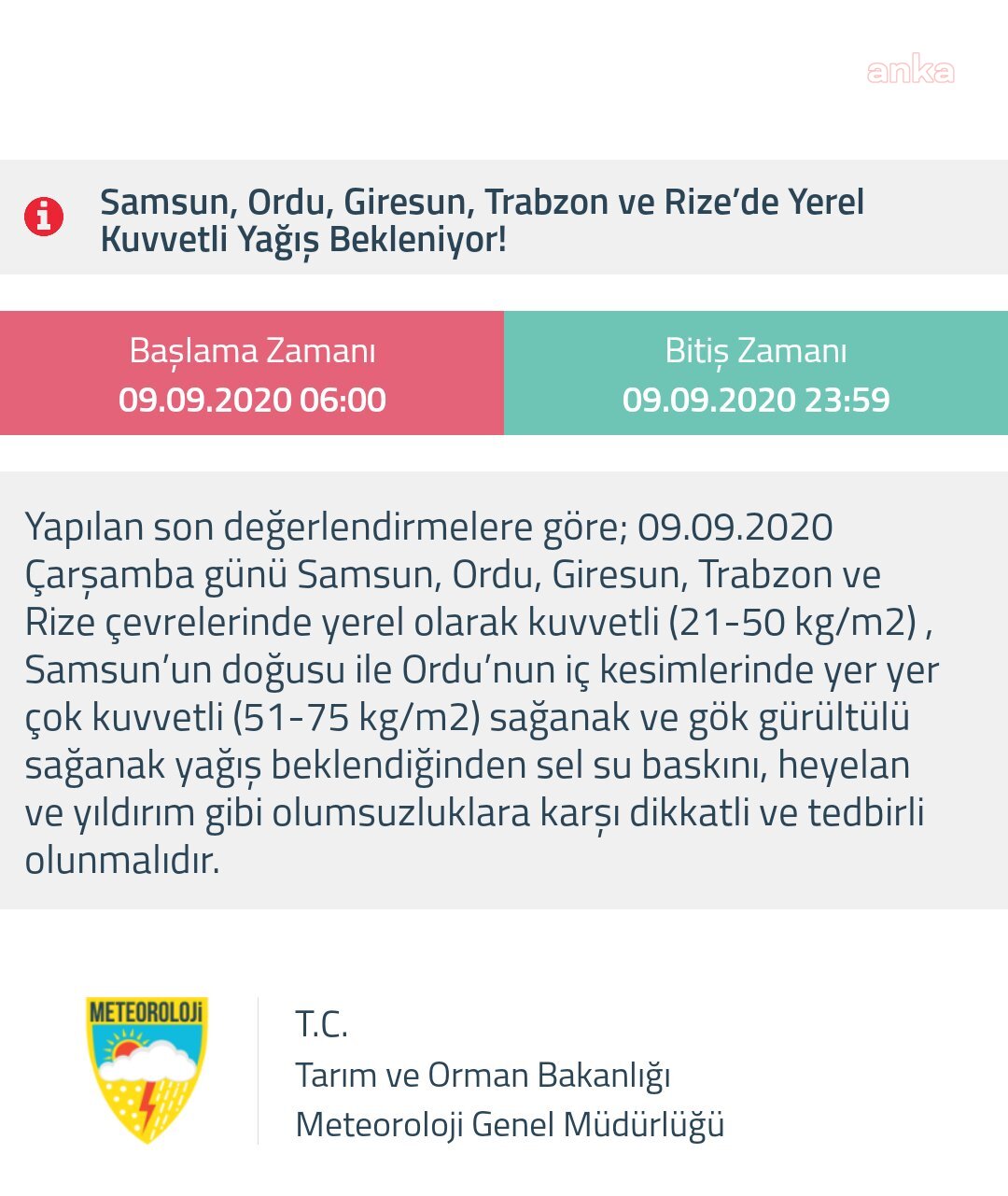 METEOROLOJİ'DEN 5 İL İÇİN KRİTİK UYARI