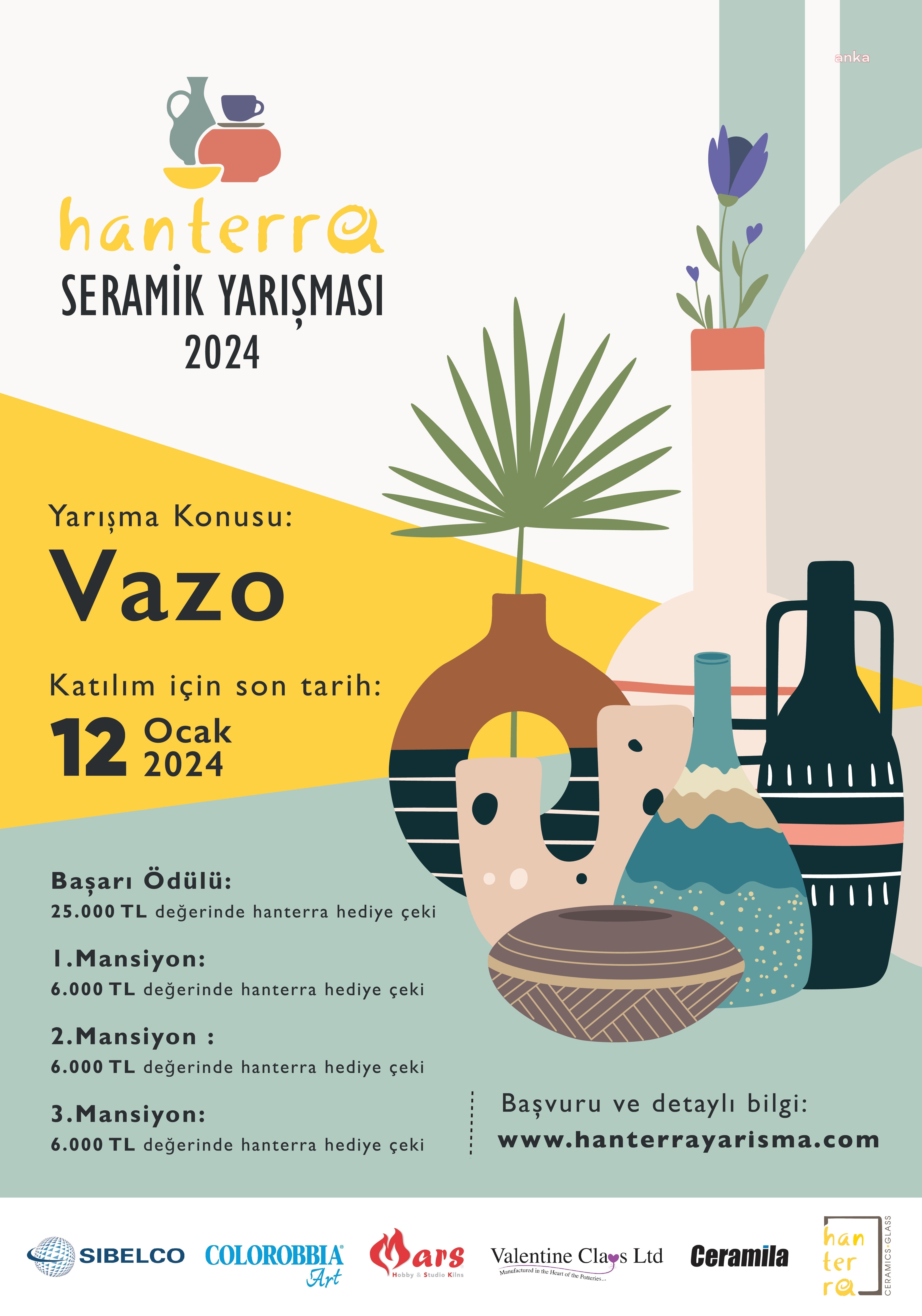 HANTERRA SERAMİK YARIŞMASI BAŞLIYOR