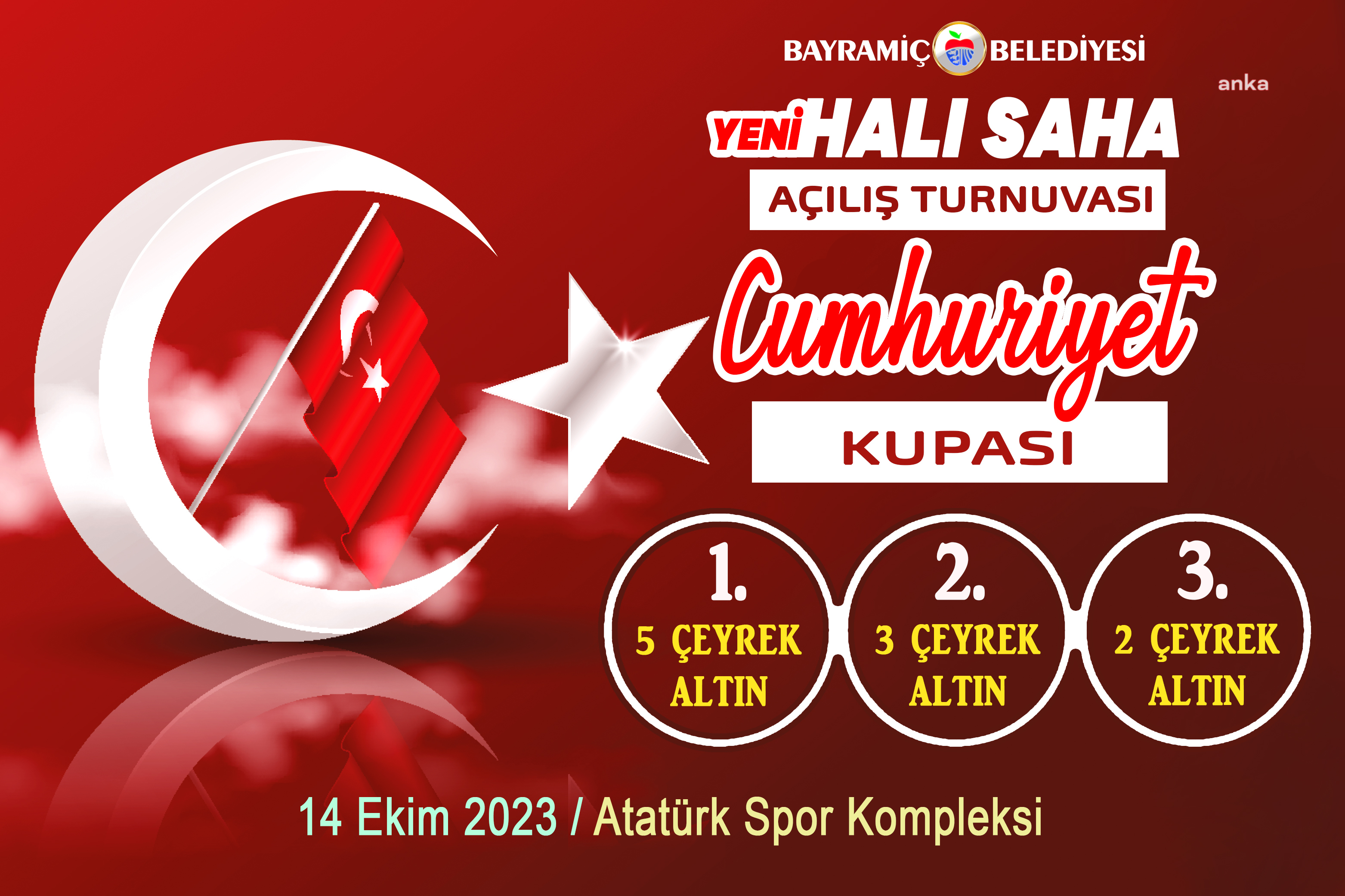 BAYRAMİÇ'TE FUTBOL TURNUVASI HEYECANI BAŞLIYOR