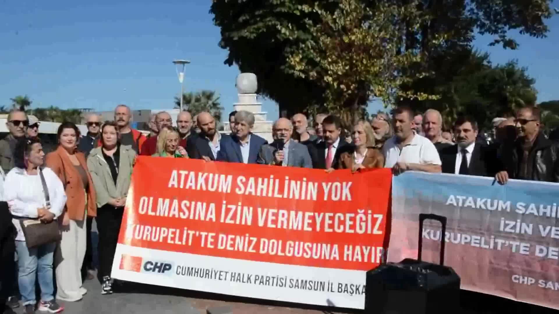 CHP SAMSUN İL ÖRGÜTÜ, ATAKUM SAHİL PROJESİNE TEPKİ GÖSTERDİ: “SAMSUN AKP’Lİ BELEDİYE BAŞKANLARININ BELEDİYECİLİK ÖĞRENECEĞİ STAJ YERİ VE YANDAŞLARINA PAZARLAYACAĞI TİCARİ BİR MAL DEĞİLDİR”