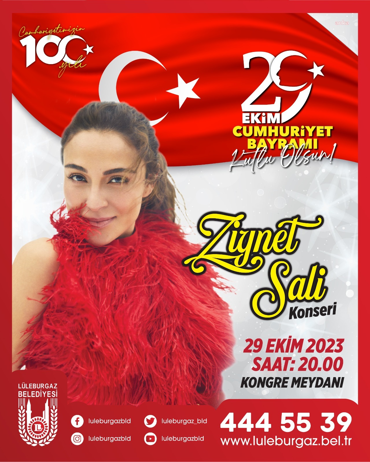 LÜLEBURGAZ'DA CUMHURİYET'İN 100’ÜNCÜ YILI COŞKUYLA KUTLANACAK