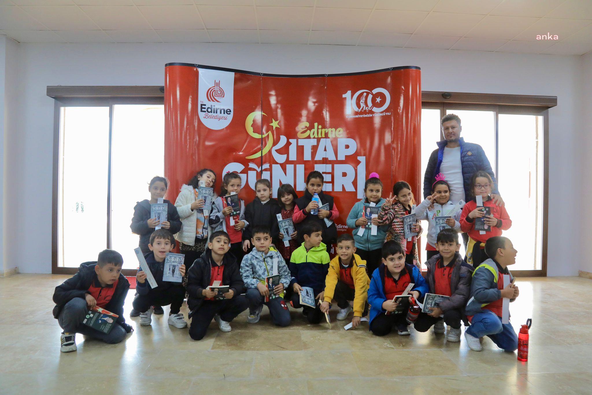 EDİRNE BELEDİYE BAŞKANI GÜRKAN, “BU ŞEHRİN ÇOCUKLARI KİTAPLA BÜYÜYOR, BÜYÜYECEK”