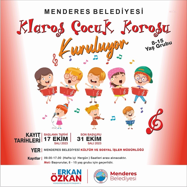 MENDERES’TE ÇOCUK KOROSU KURULUYOR