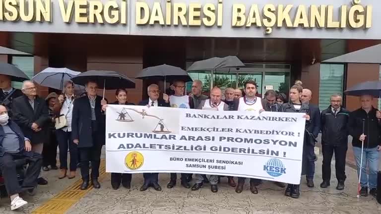 BES SAMSUN ŞUBE BAŞKANI TULUK: "BANKALAR EMEKÇİLERİN CEBİNDEKİ BÜTÜN PARAYI ALMAK İSTİYOR"