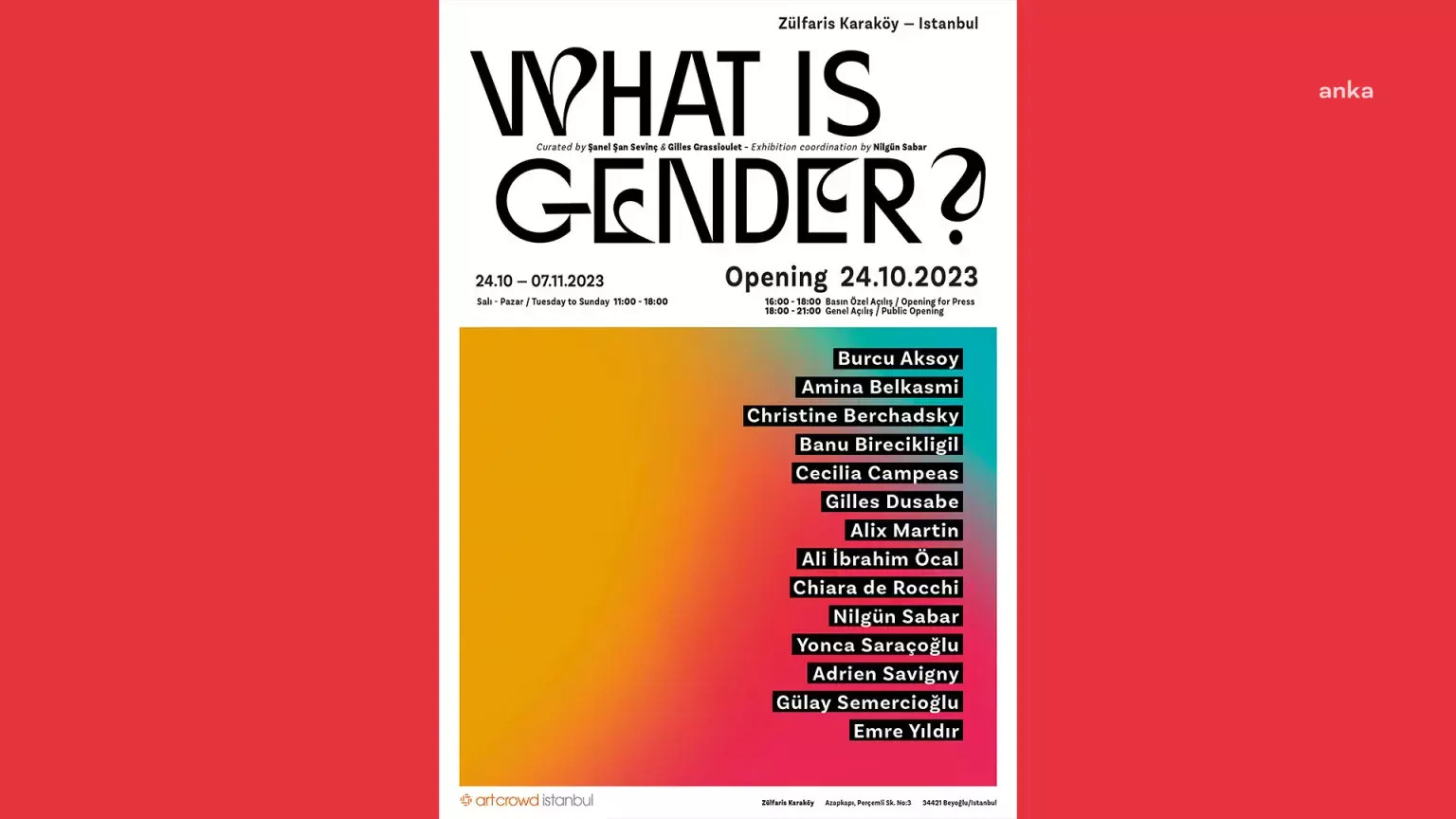 ULUSLARARASI “WHAT IS GENDER?” SERGİSİ İSTANBUL’A GELİYOR