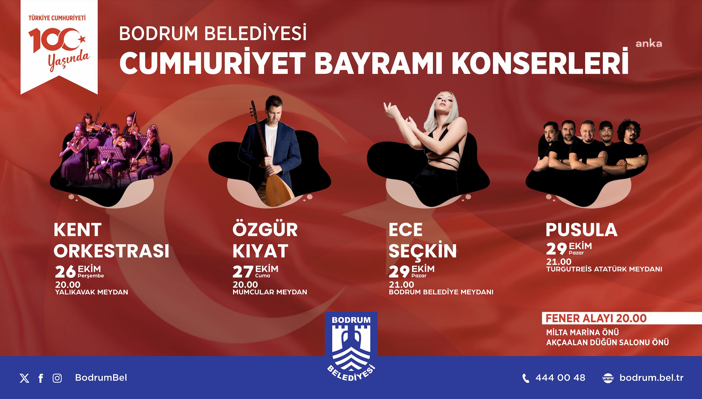 100’ÜNCÜ YILDA BODRUM'DA CUMHURİYET COŞKUSU