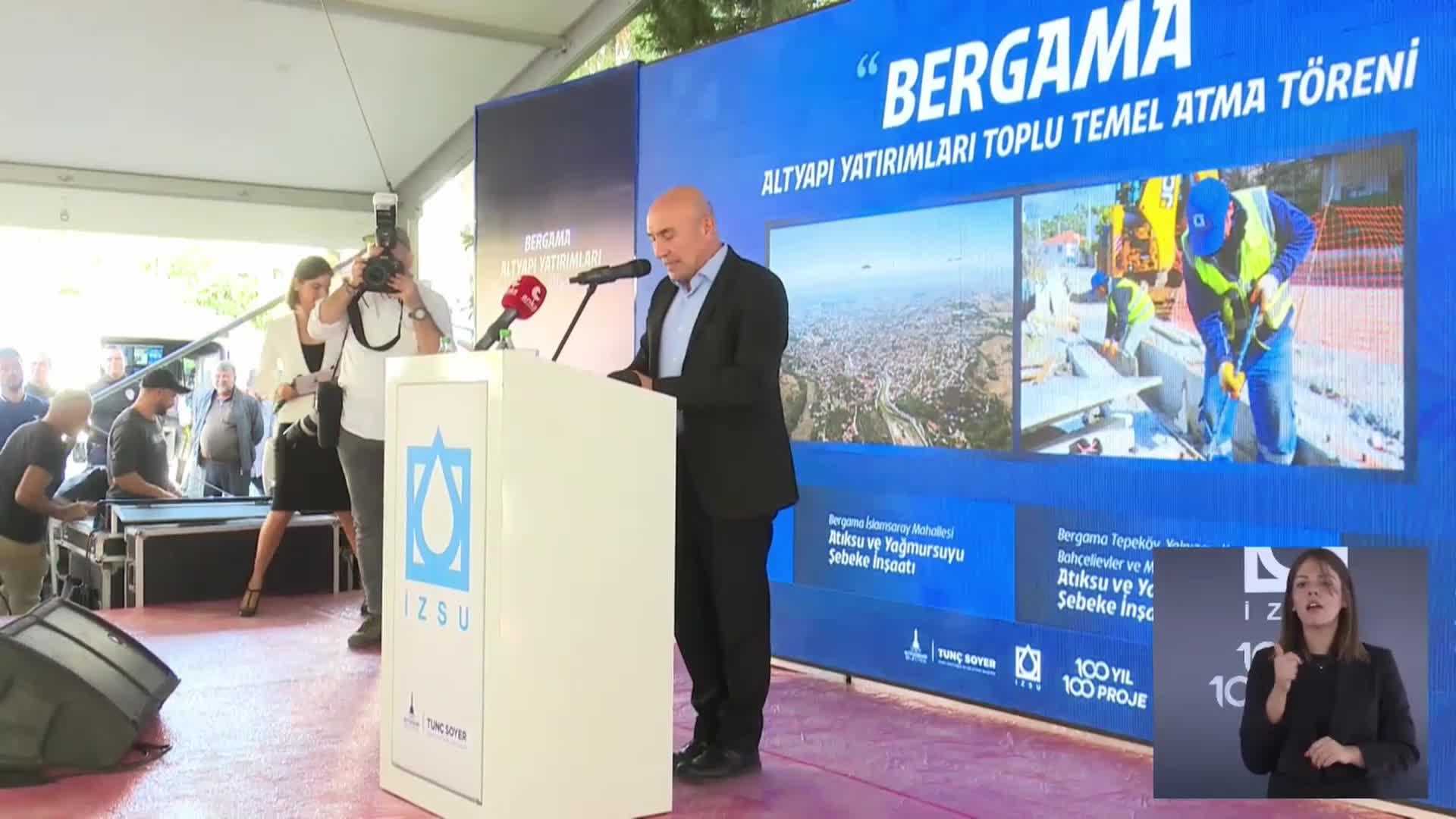 İZMİR BÜYÜKŞEHİR BELEDİYESİ’NDEN BERGAMA’YA 103 MİLYON LİRALIK YATIRIM... SOYER: SAĞLIKLI VE KESİNTİSİZ İÇME SUYUNA ULAŞMAK VATANDAŞLARIMIZIN EN TEMEL HAKKI