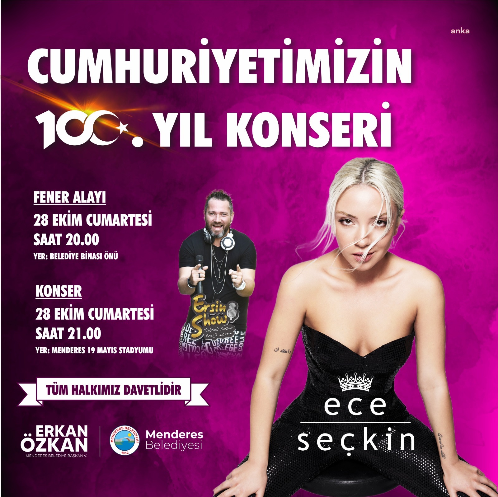 CUMHURİYET’İN 100. YILI MENDERES’TE COŞKUYLA KUTLANACAK