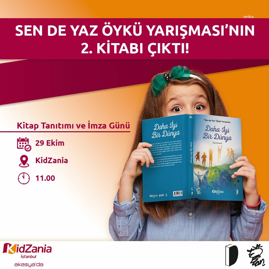 KiİDZANİA İSTANBUL, CUMHURİYETİN 100. YILINDA “DAHA İYİ BİR DÜNYA” KİTABINI TANITACAK