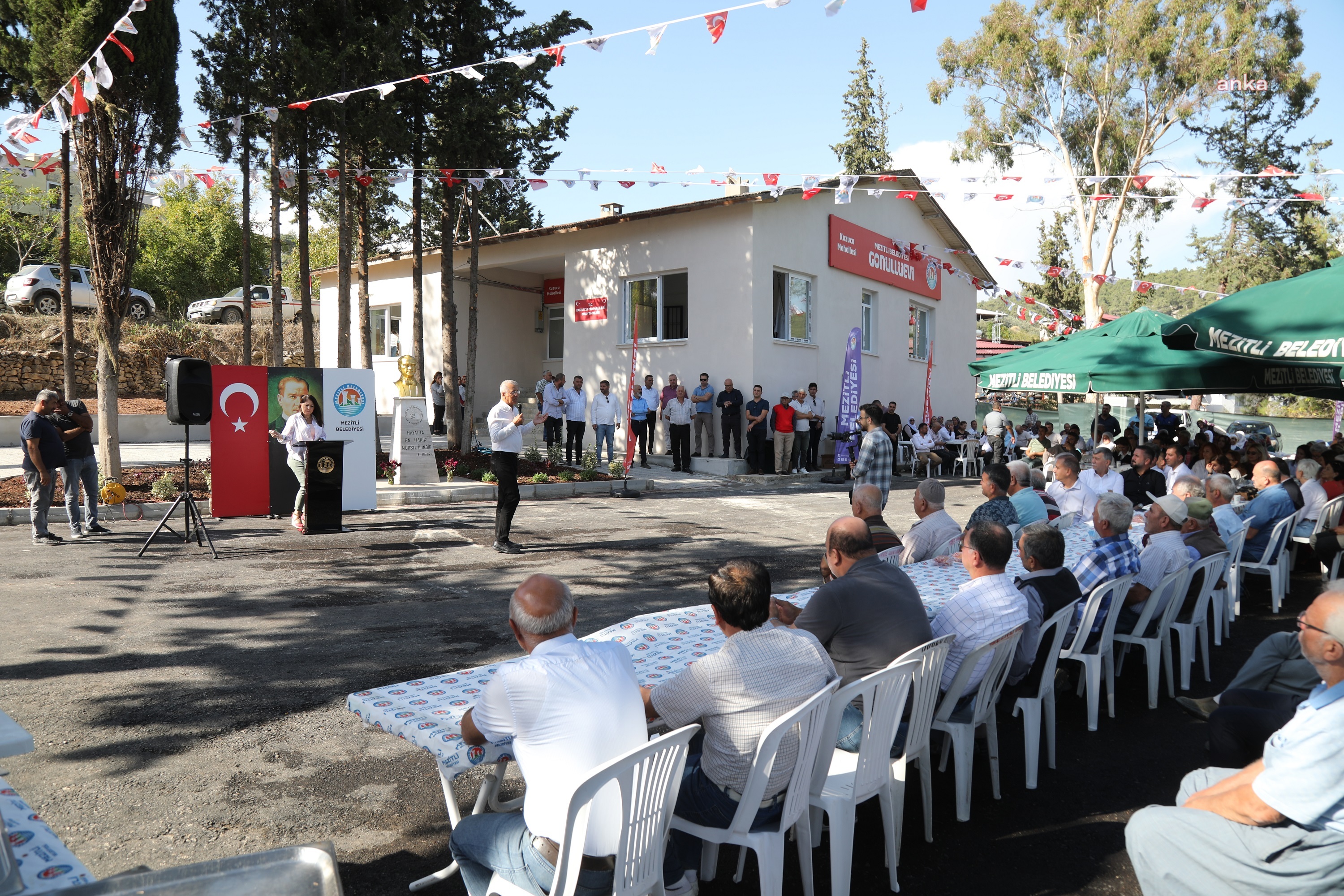 MEZİTLİ'DE KUZUCU MAHALLESİ GÖNÜLLÜ EVİ VE MUHTARLIK BİNASI AÇILDI