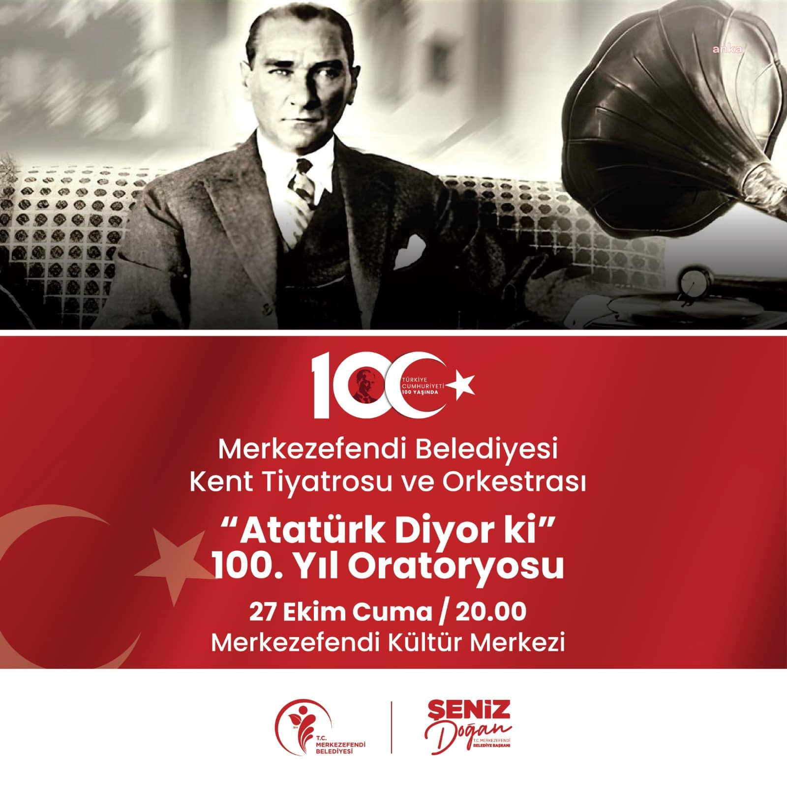 MERKEZEFENDİ BELEDİYESİ’NDEN 100.YIL ORATORYOSU