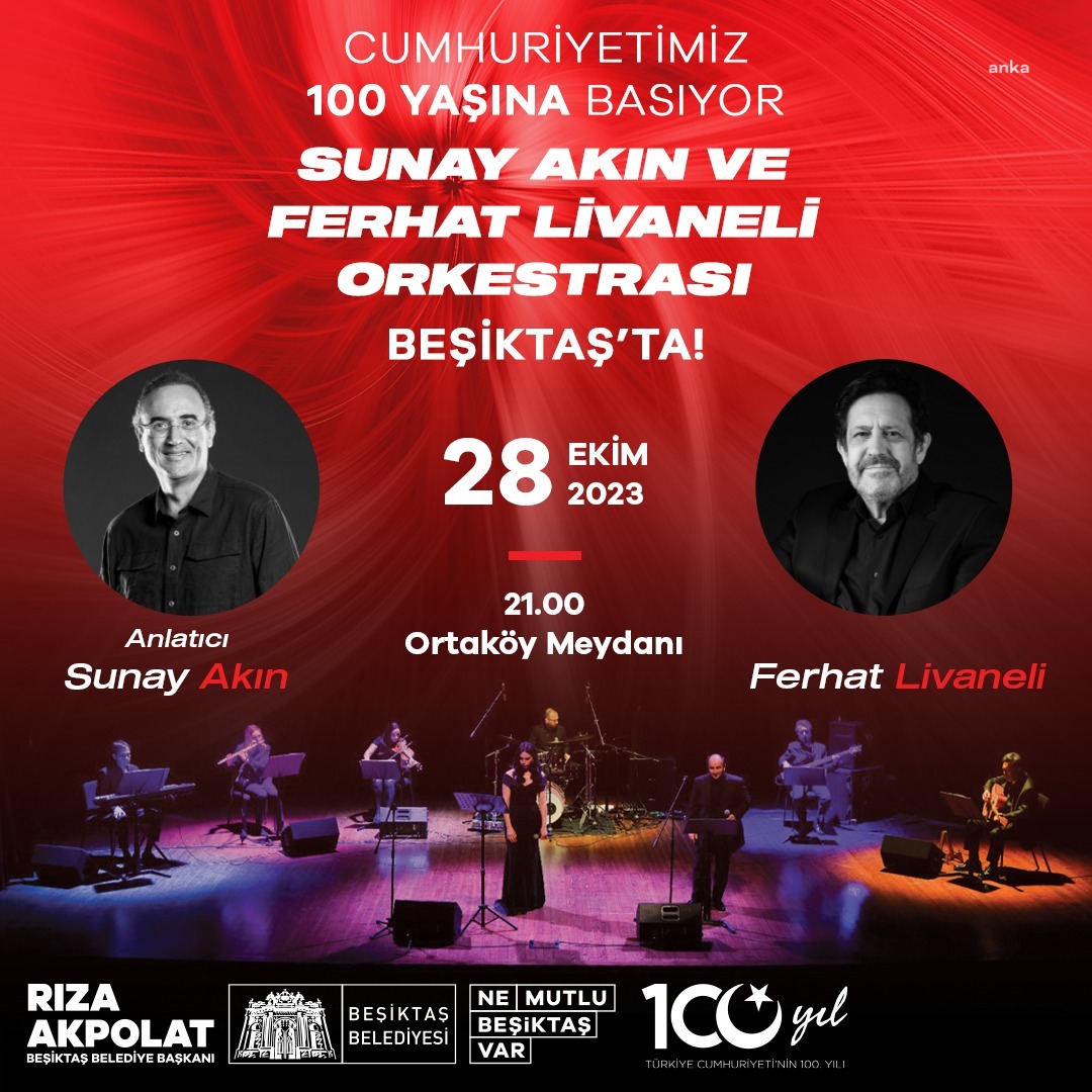 BEŞİKTAŞ BELEDİYESİ'NDEN 100.YILA ÖZEL KONSER
